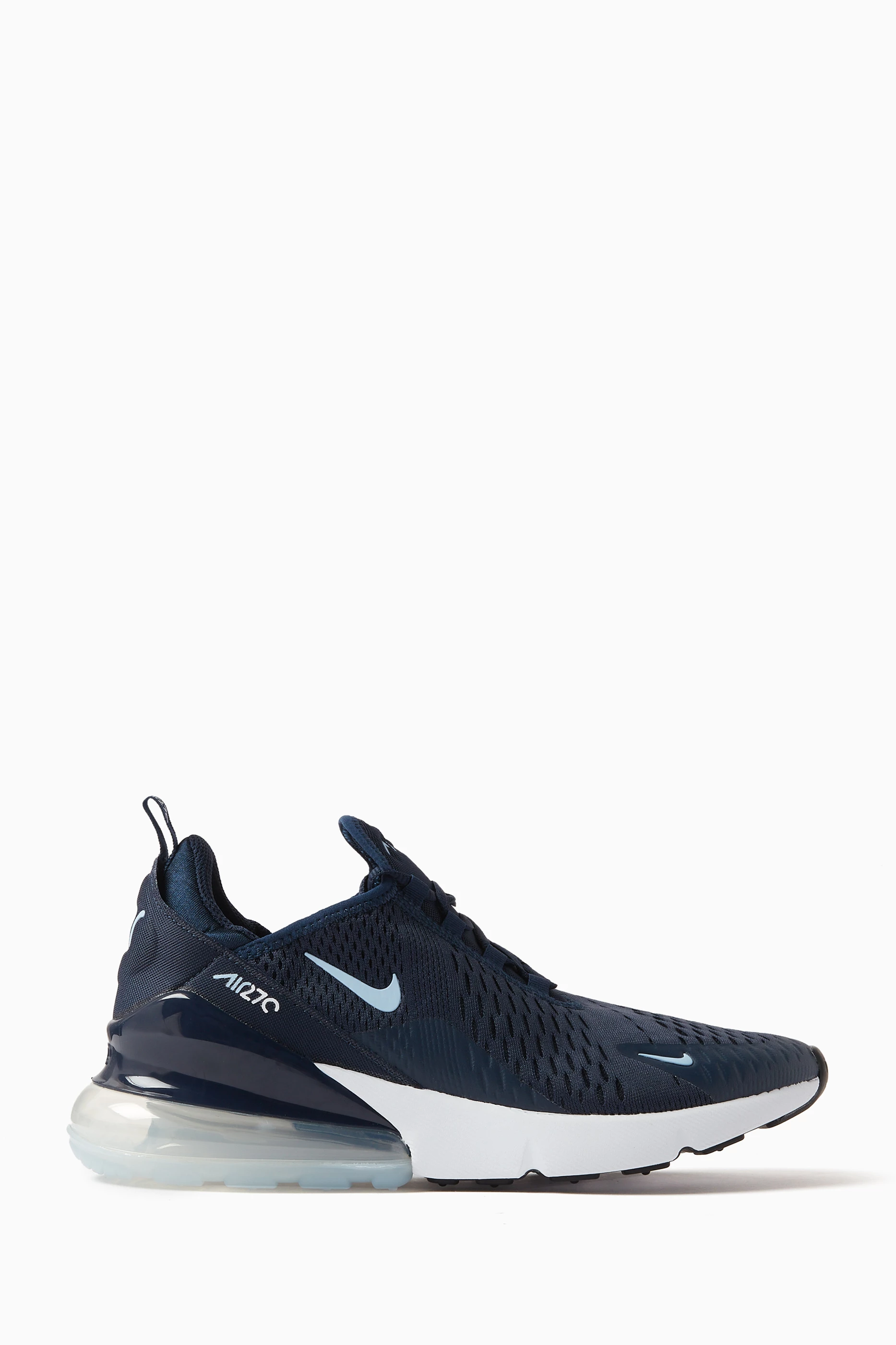 Buy Nike Blue Air Max 270 Sneakers in Woven Fabric for Boys in