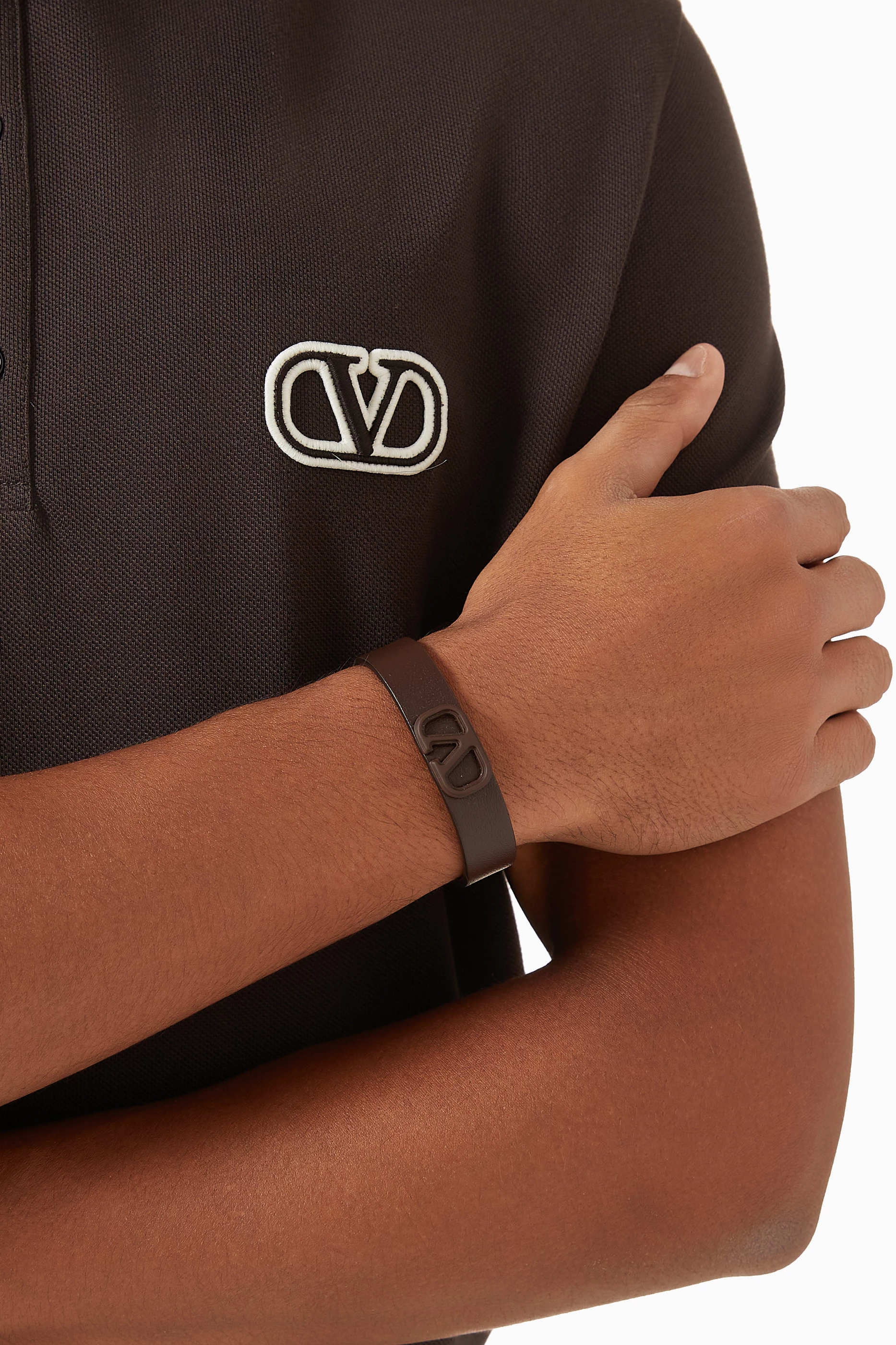 Valentino sale leather bracelet