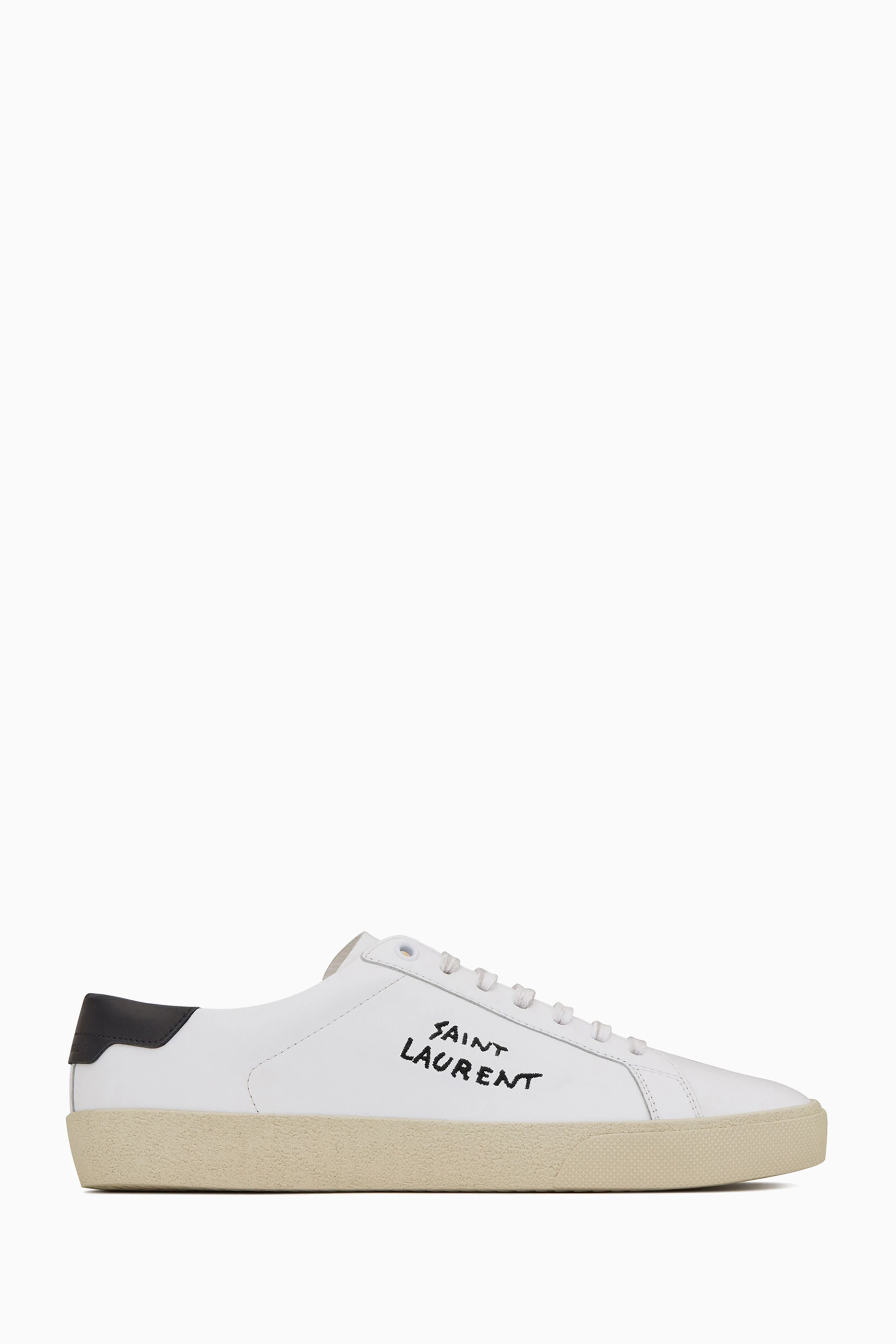 Saint laurent all white sneakers shop