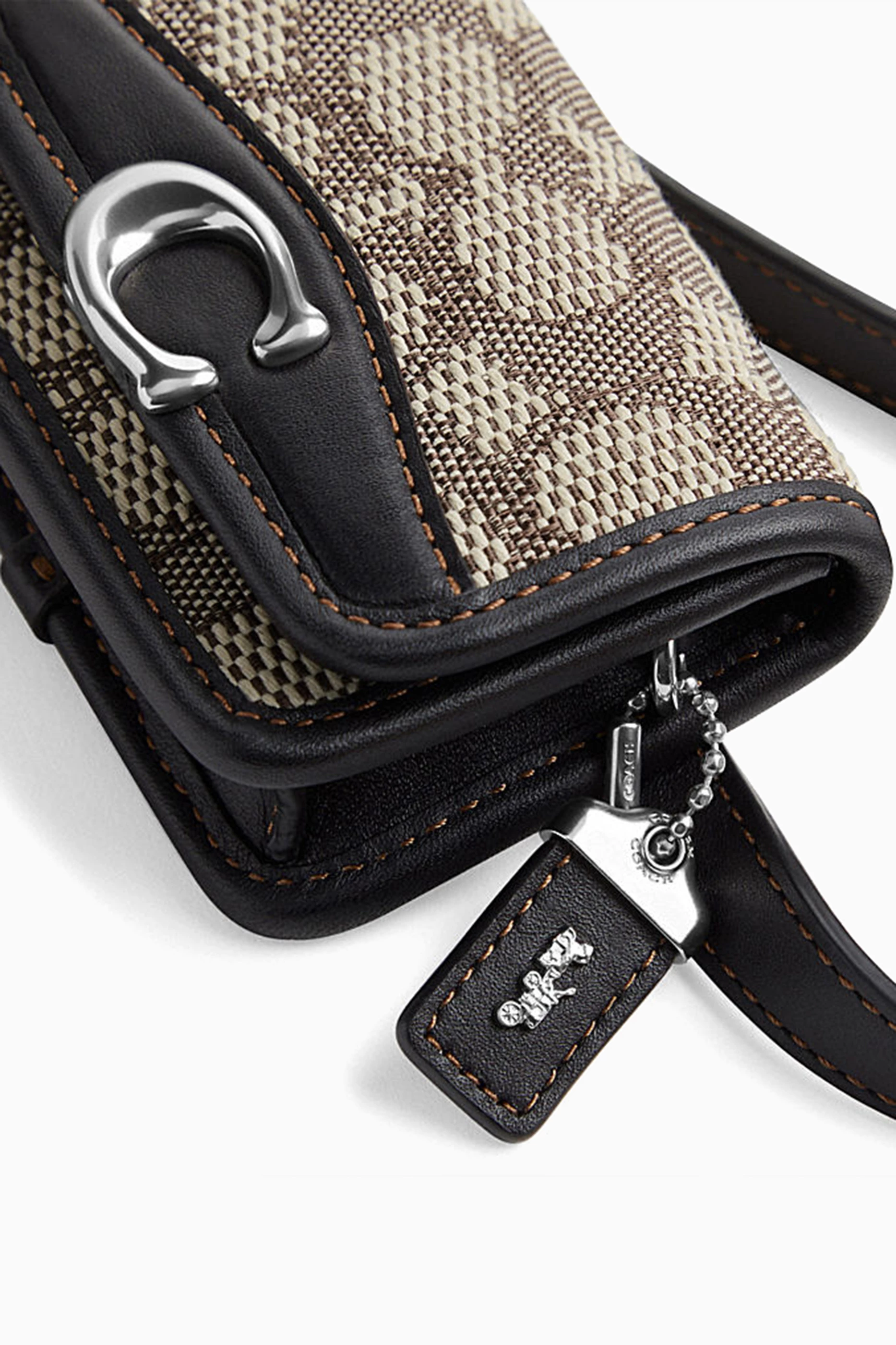 COACH Bandit Belt Bag In Signature Jacquard in Gray