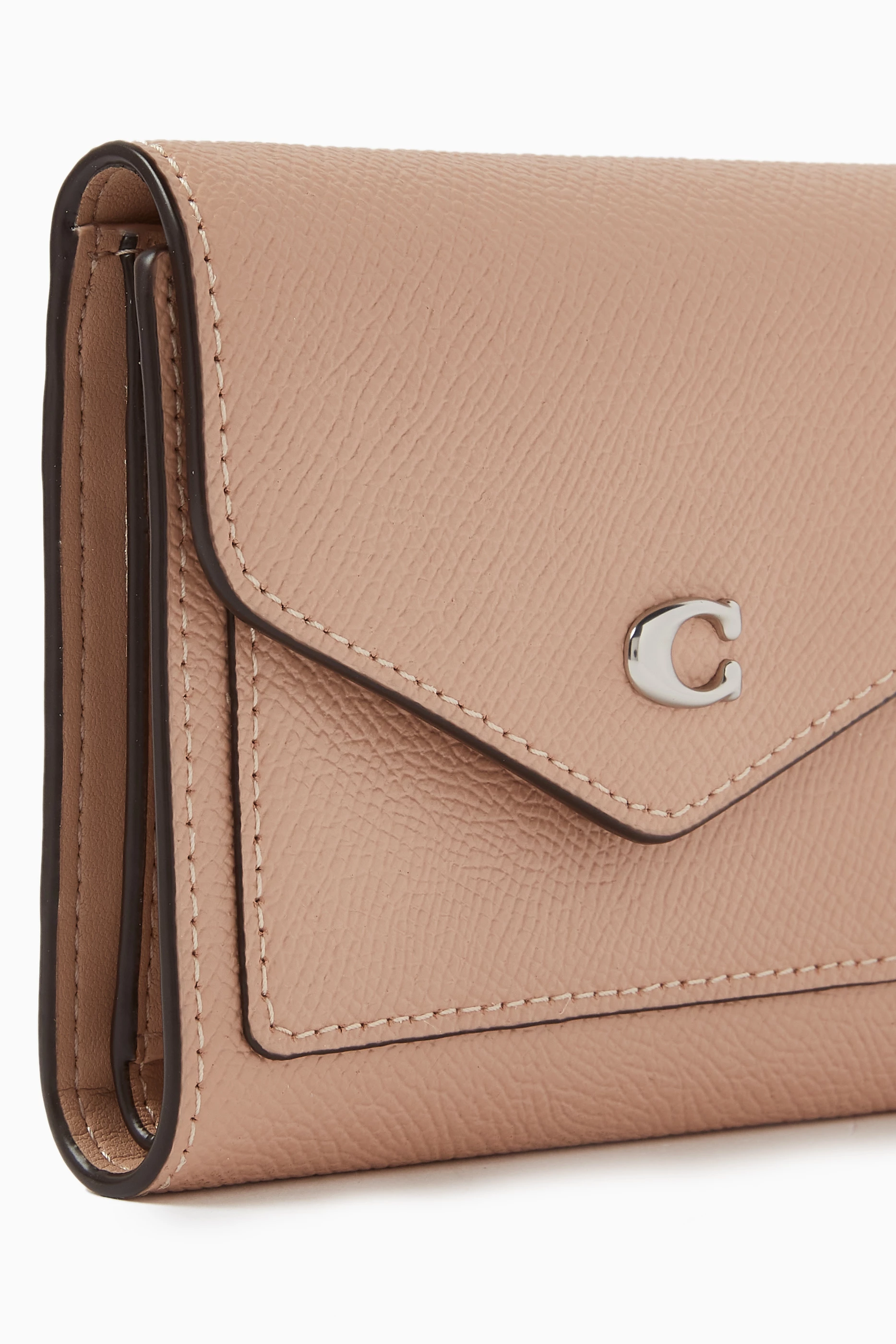 Buy Coach Pink Small Wyn Wallet in Leather for Women in Saudi Ounass