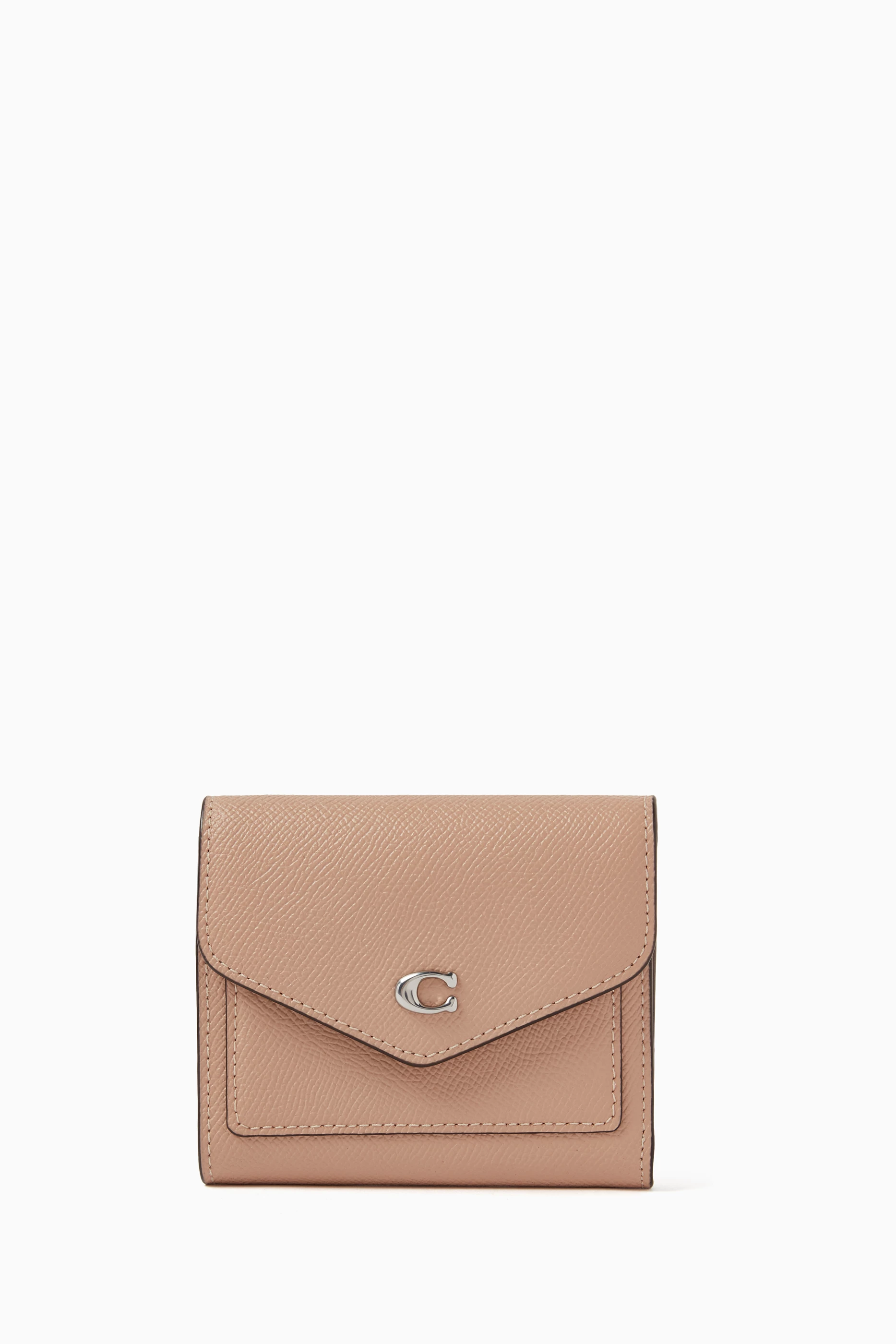 Buy Coach Pink Small Wyn Wallet in Leather for Women in Saudi Ounass