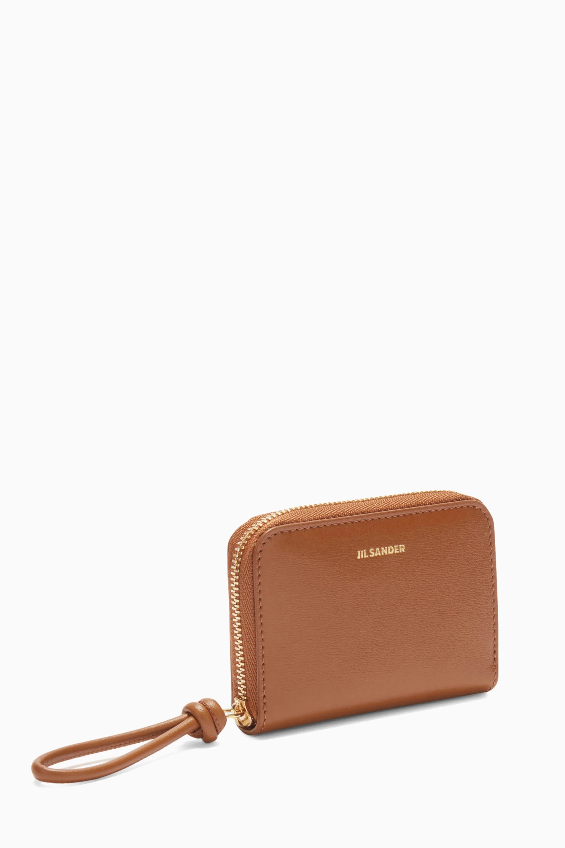 Buy Jil Sander Neutral Small Giro Zip-around Wallet in Smooth