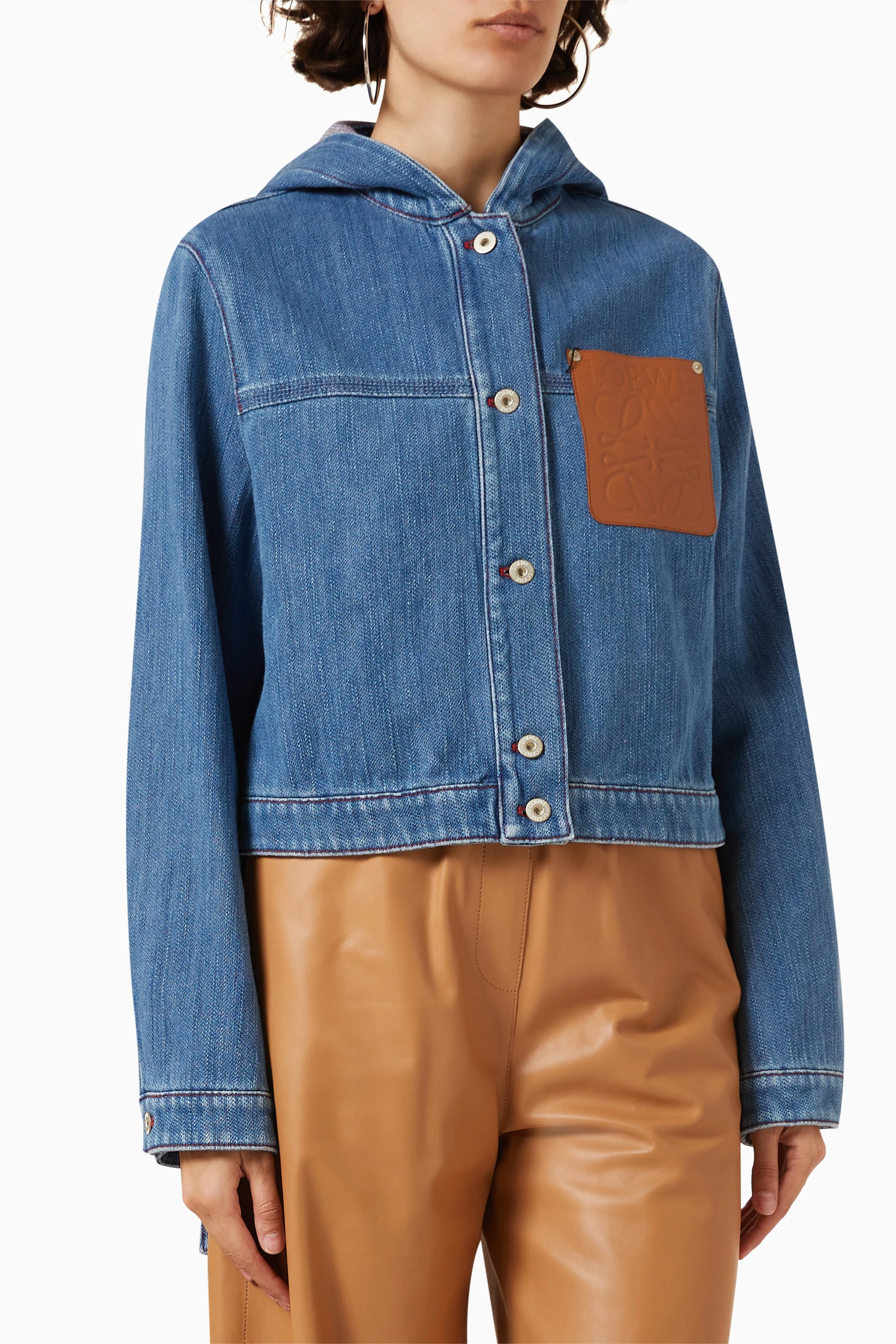 Loewe cropped outlet denim jacket