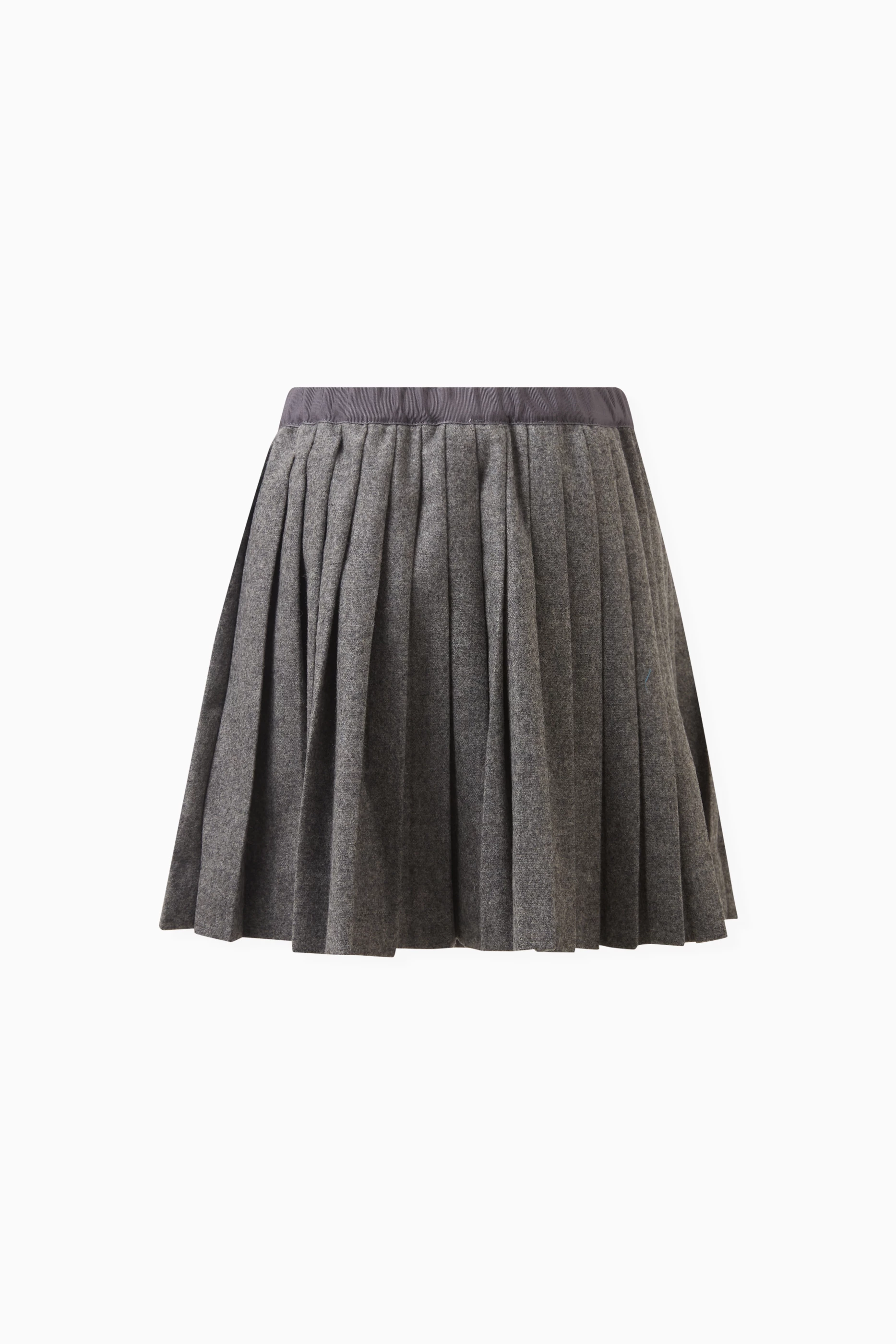Grey pleated jersey skirt new arrivals