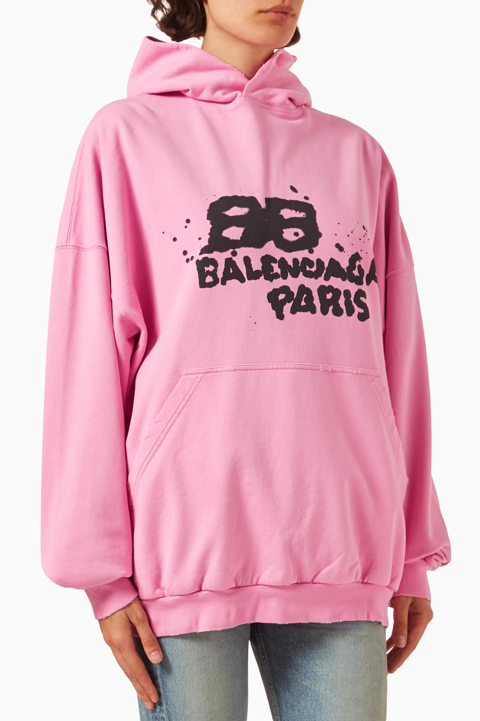 Balenciaga pink on sale hoodie