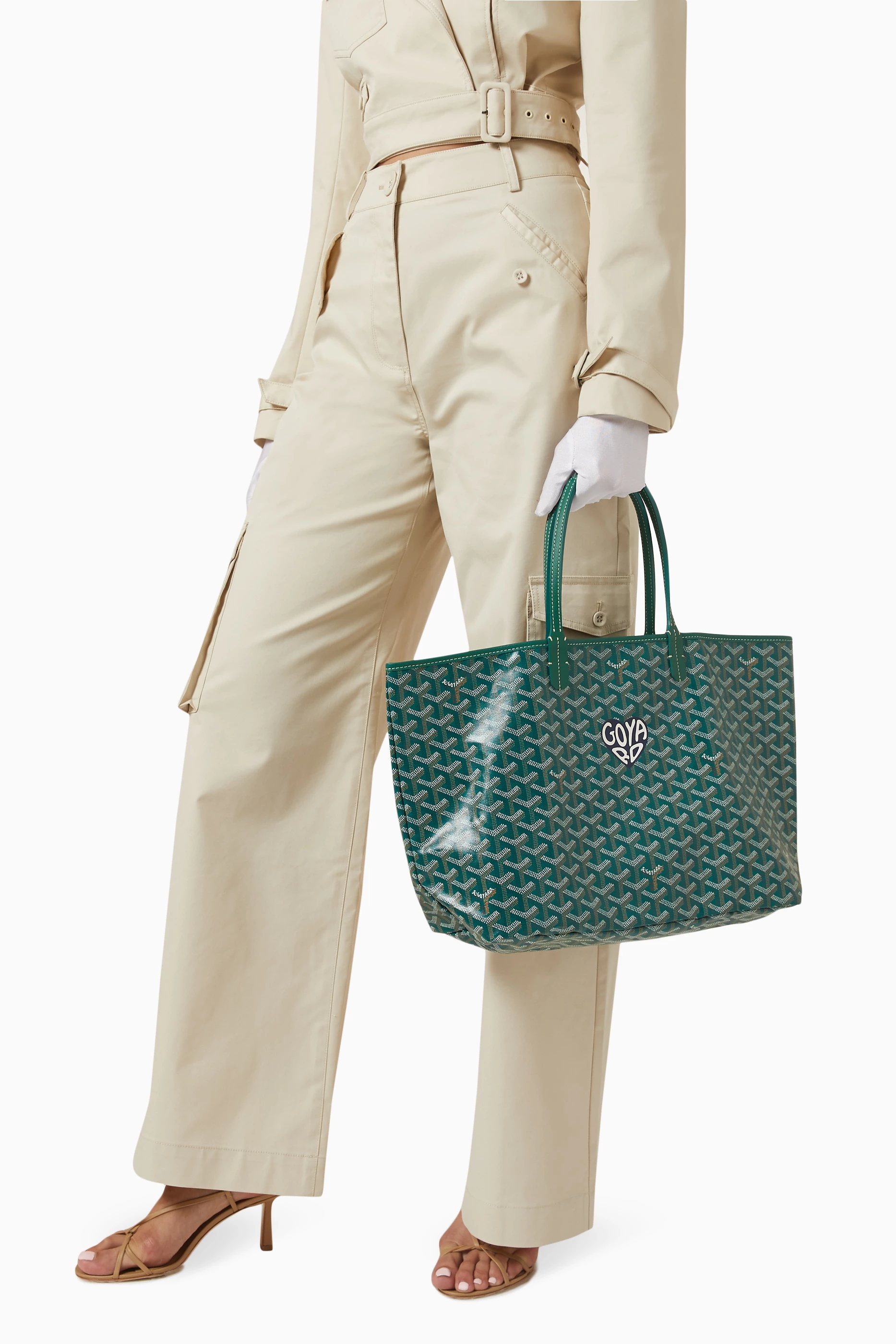 GOYARD-PVC-Leather-Saint-Louis-PM-Tote-Bag-Hand-Bag-Green – dct-ep_vintage  luxury Store