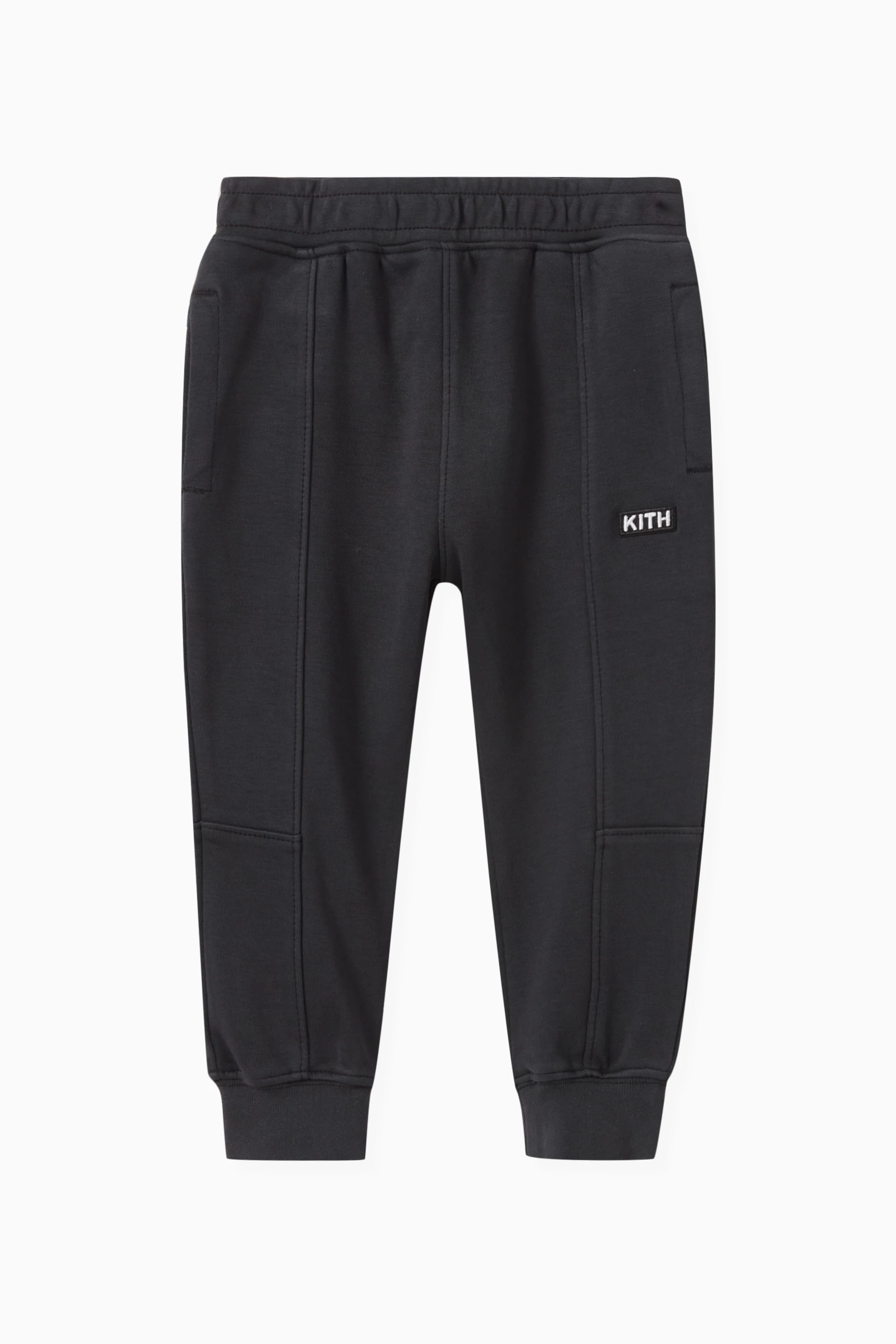 Buy Kith Black Graham Sweatpants in Cotton for Baby Boys in Saudi