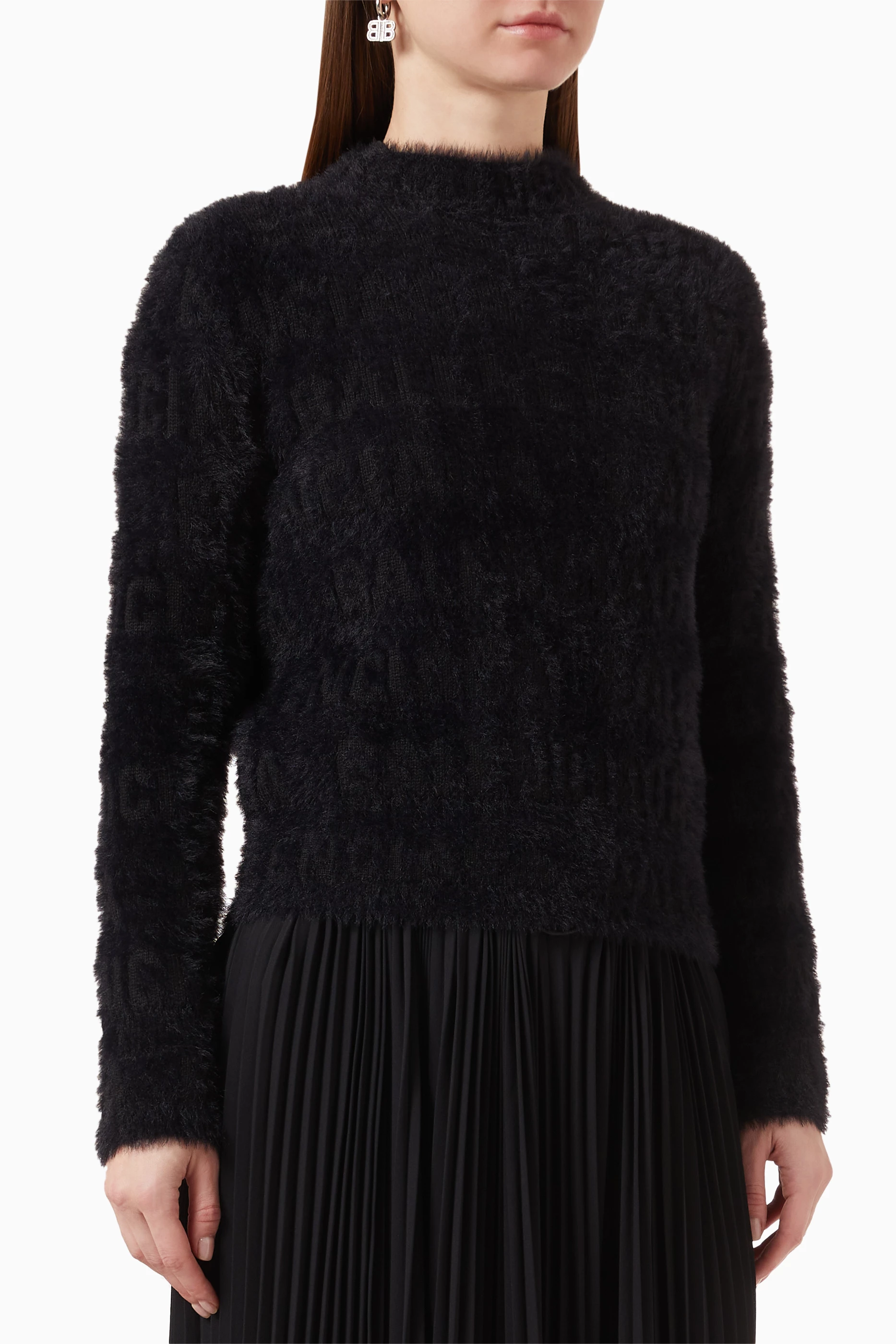 Balenciaga scarf sweater discount