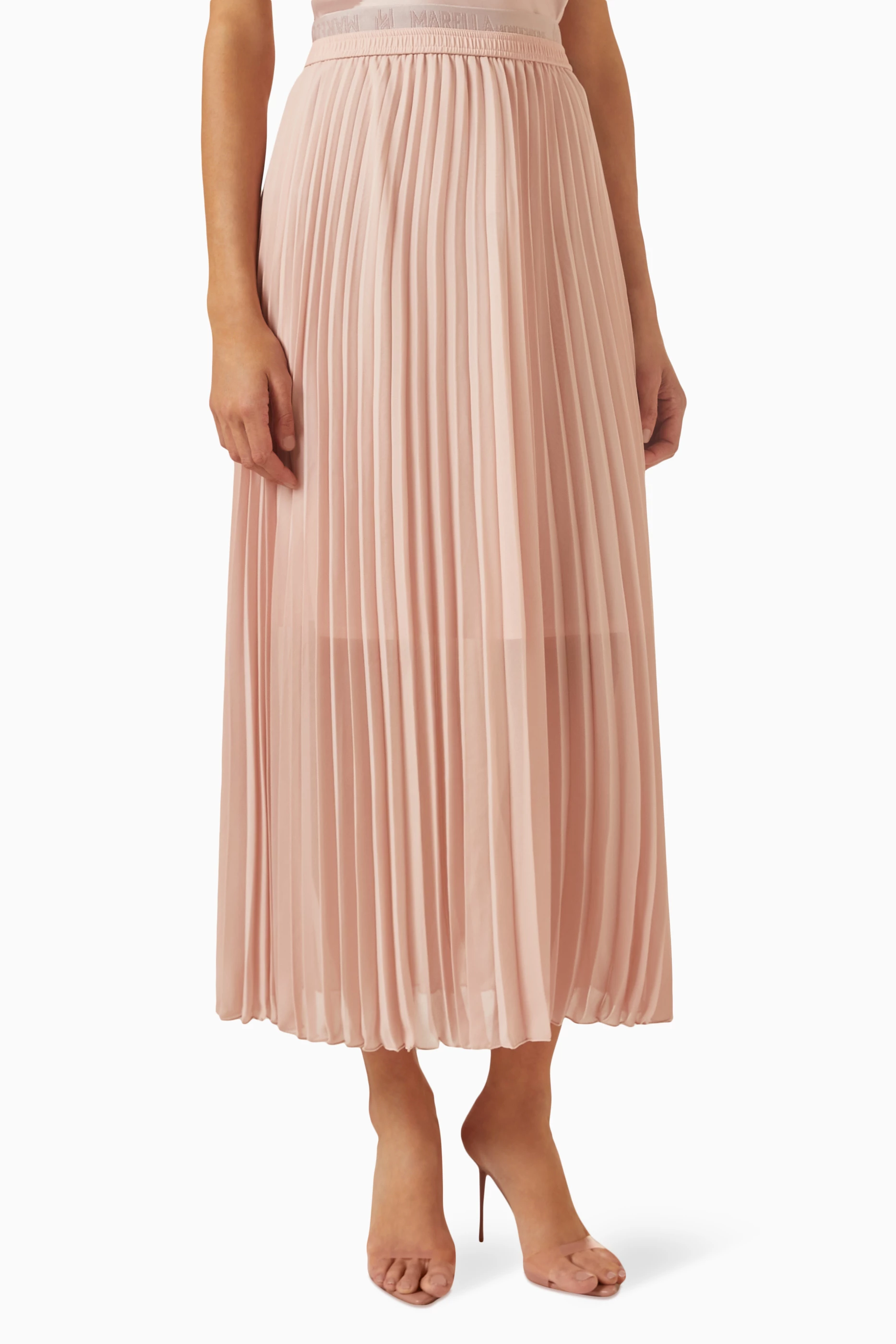 Express pleated maxi skirt sale