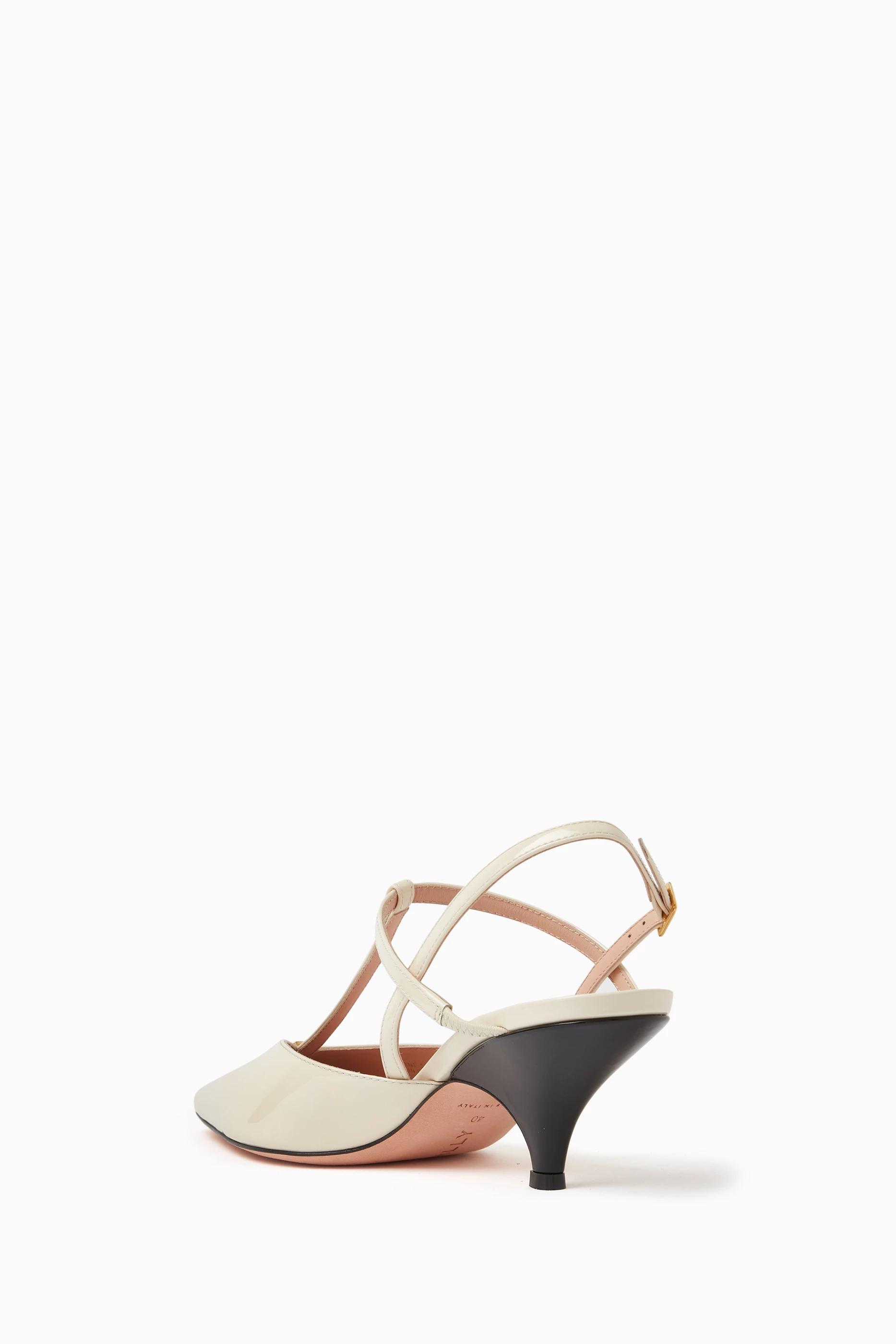 Buy Bally Neutral Karline 55 Slingback Pumps in Leather for WOMEN