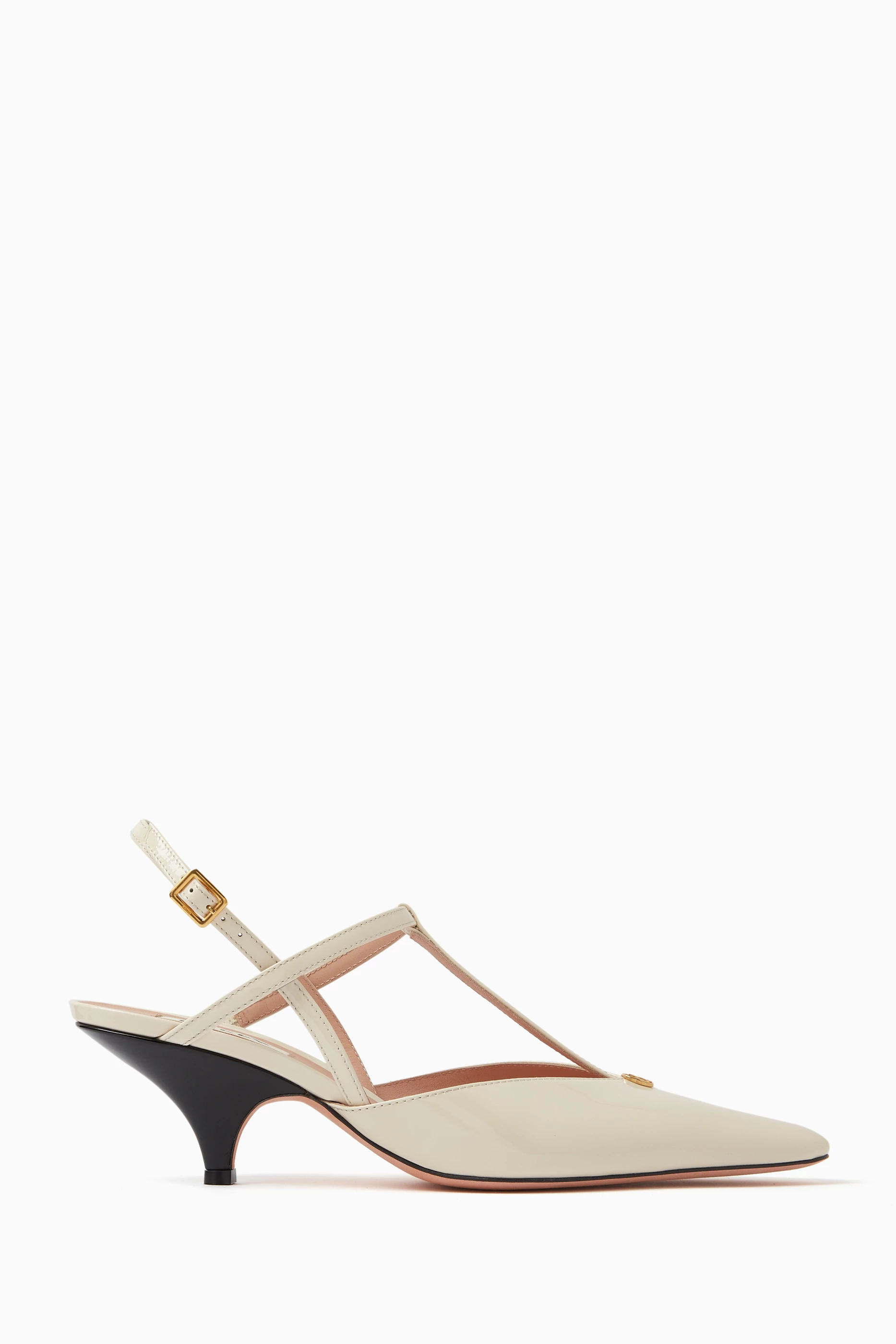 Buy Bally Neutral Karline 55 Slingback Pumps in Leather for WOMEN