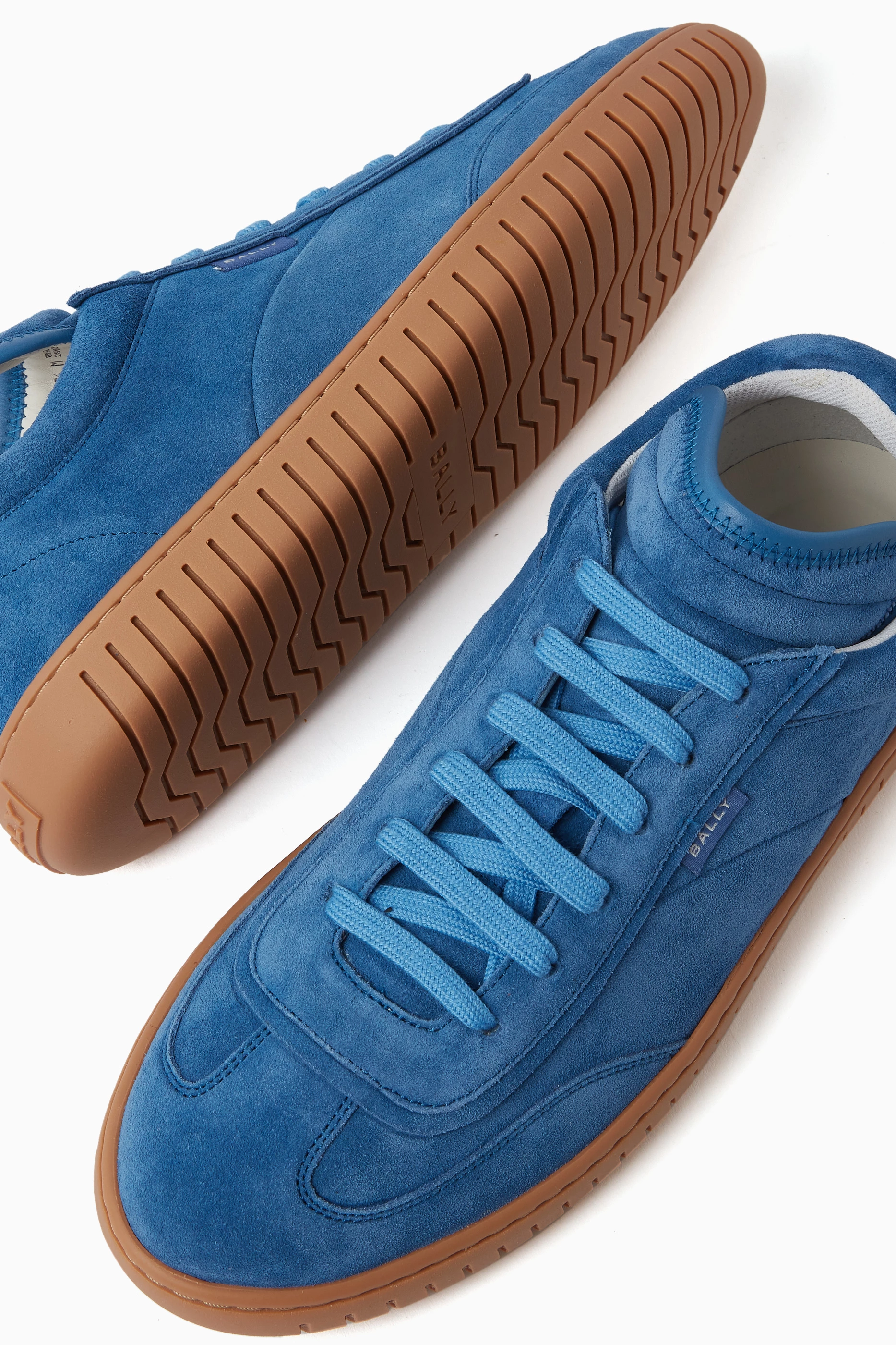 Blue bally sneakers hotsell