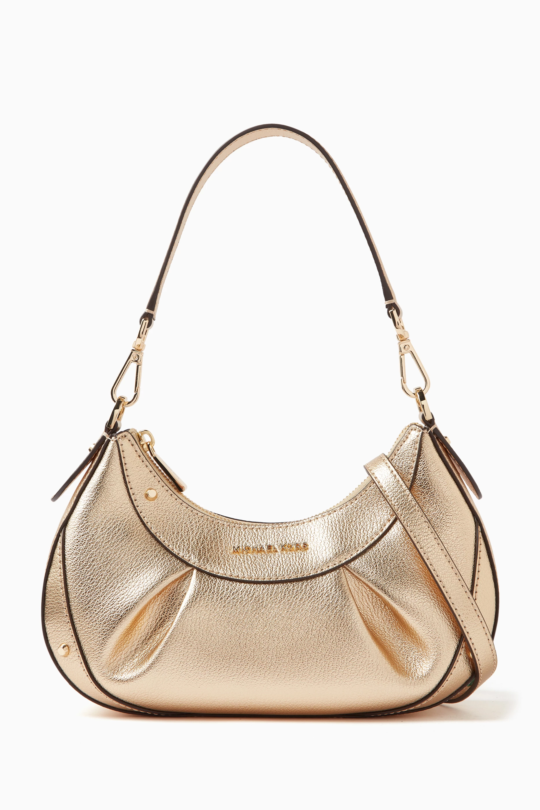 Small gold shoulder bag store