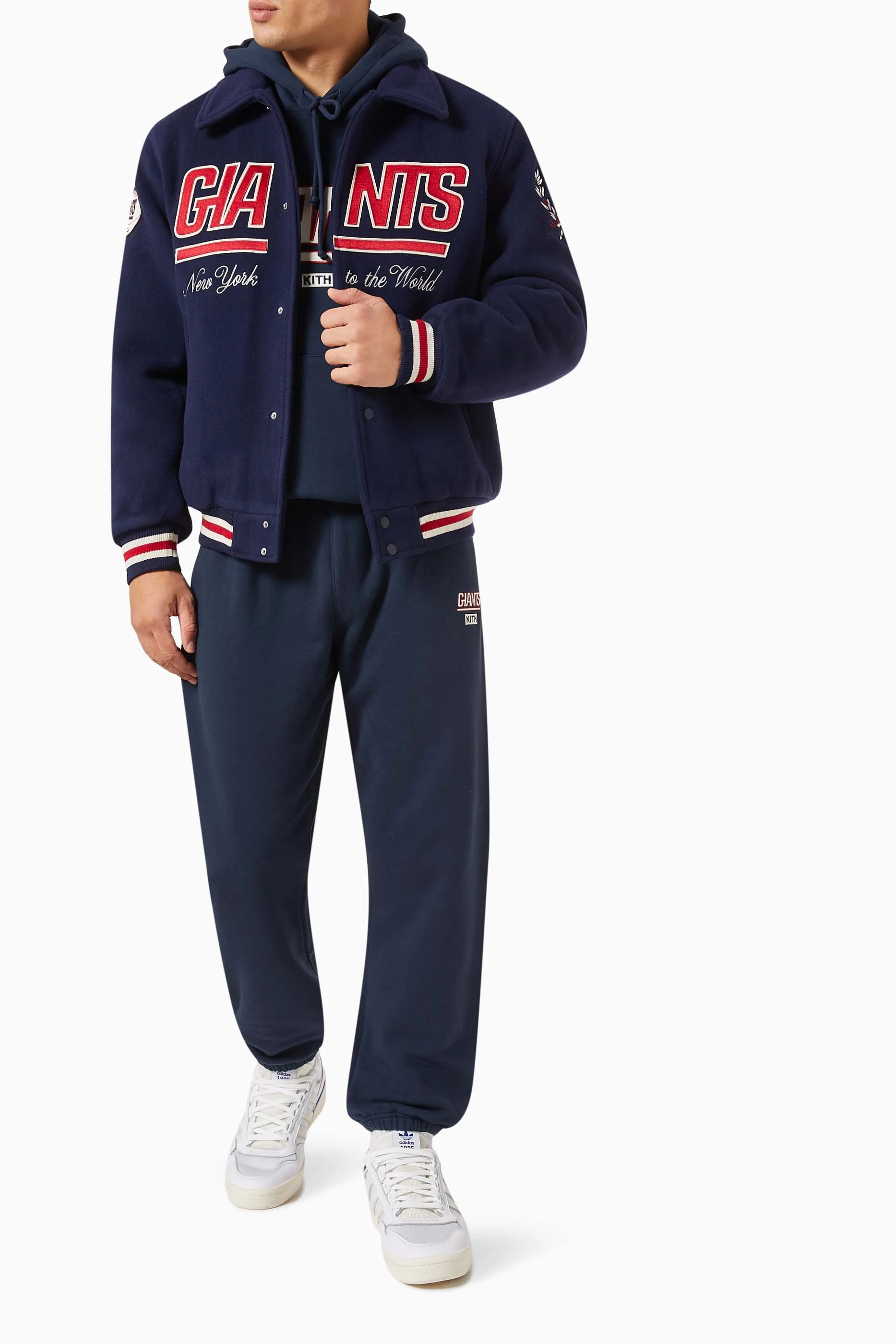 Kith x NFL Giants Nylon Padded Jacket Nocturnal