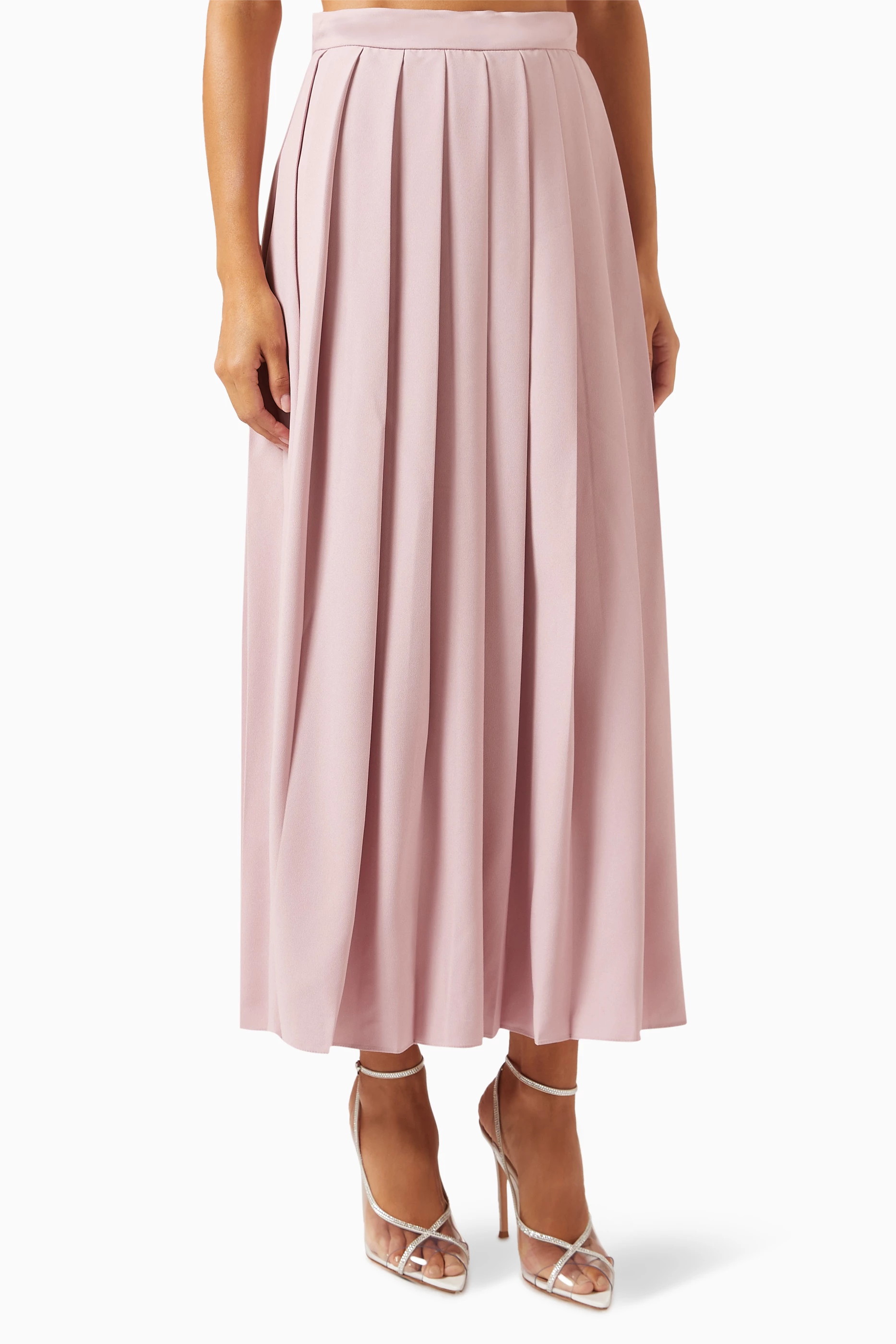 Pleated midi skirt missguided outlet