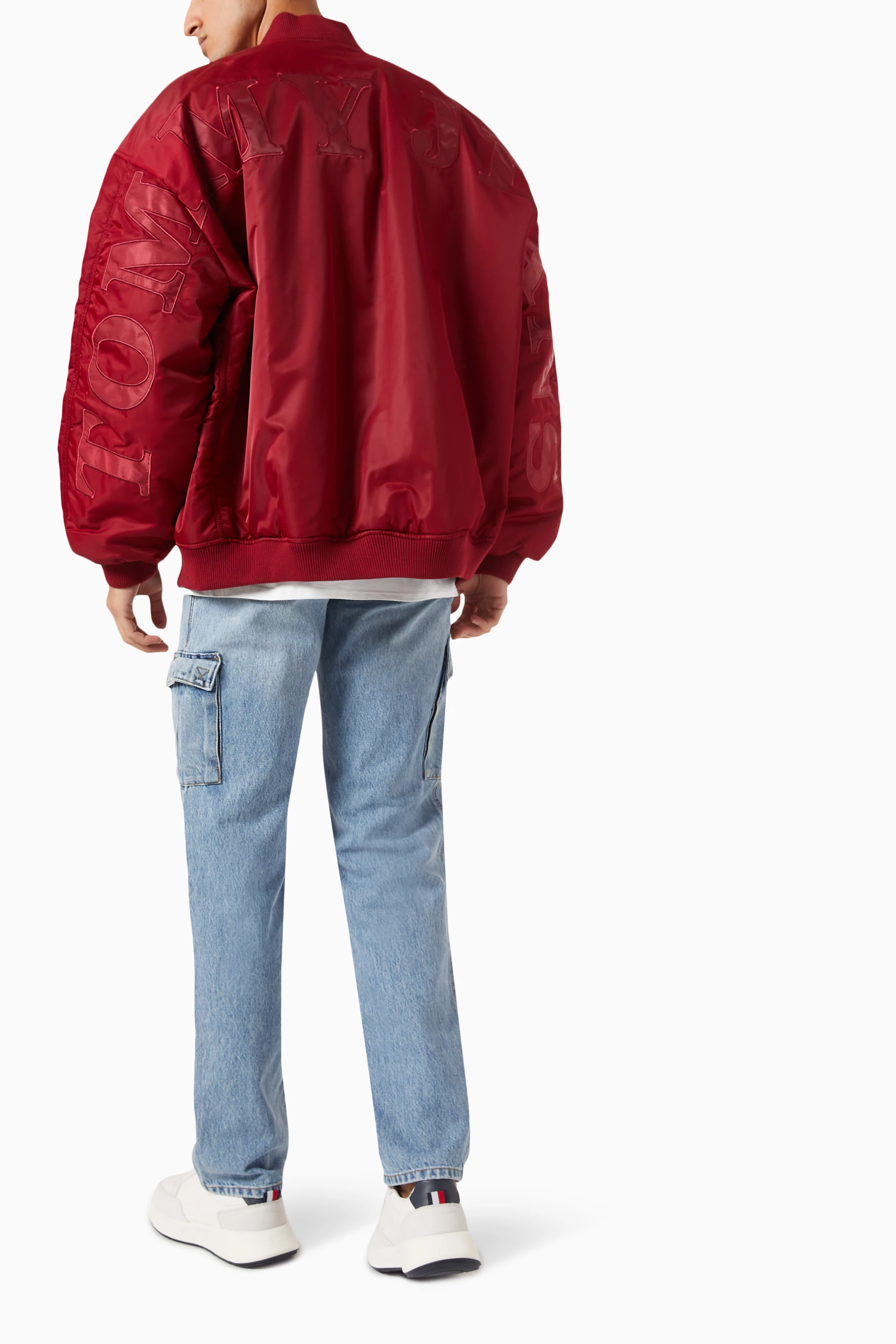 Tommy jeans recycled on sale nylon bomber jacket