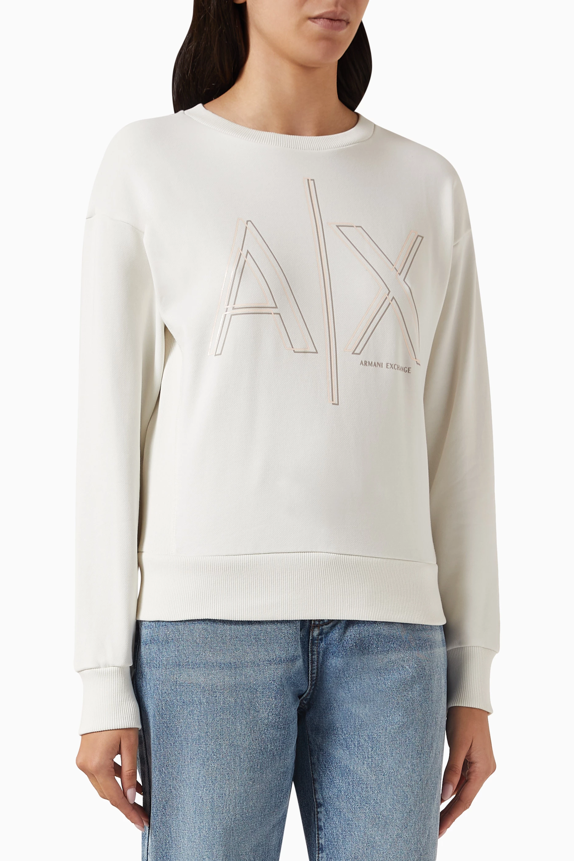 Armani exchange sweatshirt womens outlet