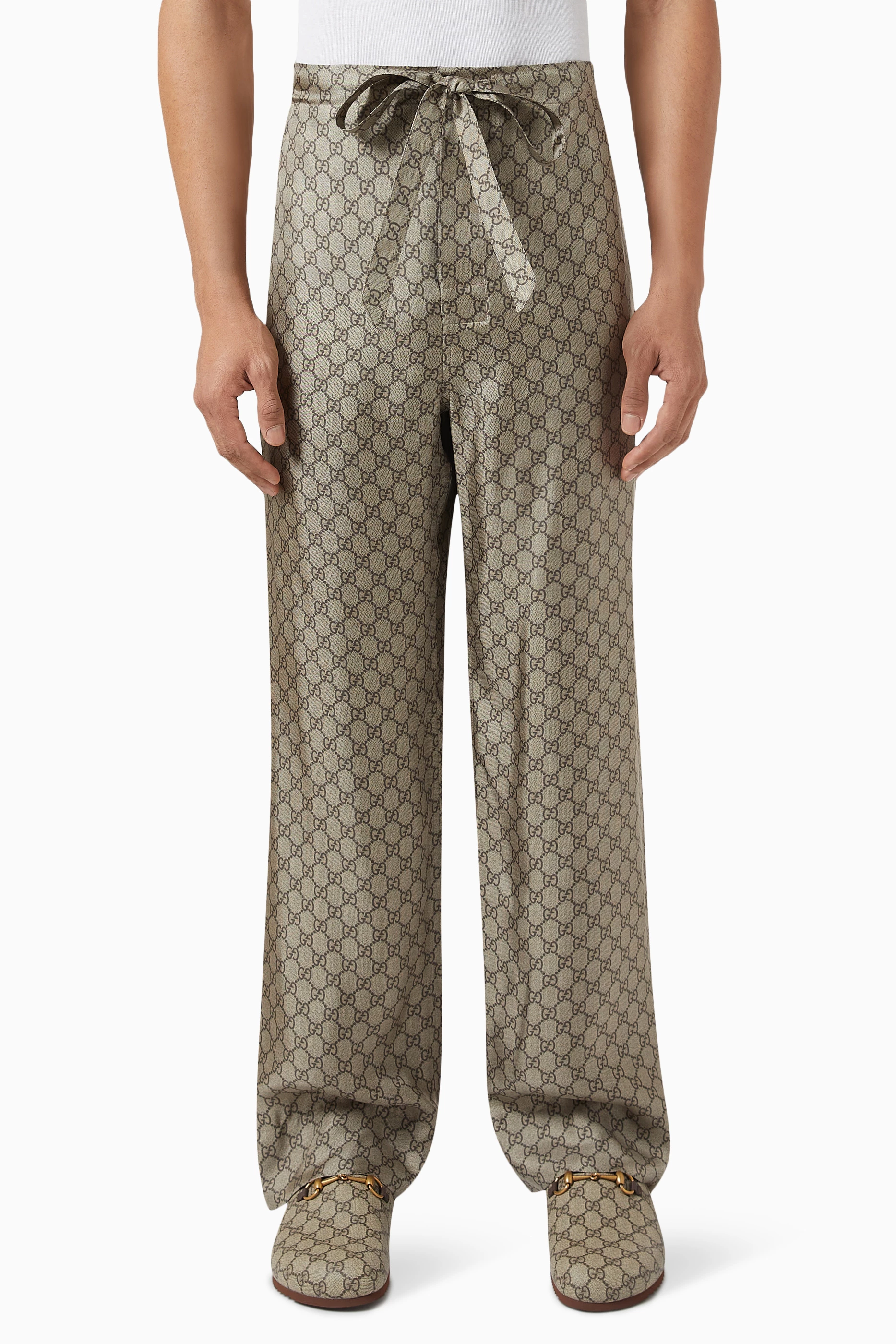 Gucci monogram on sale pants