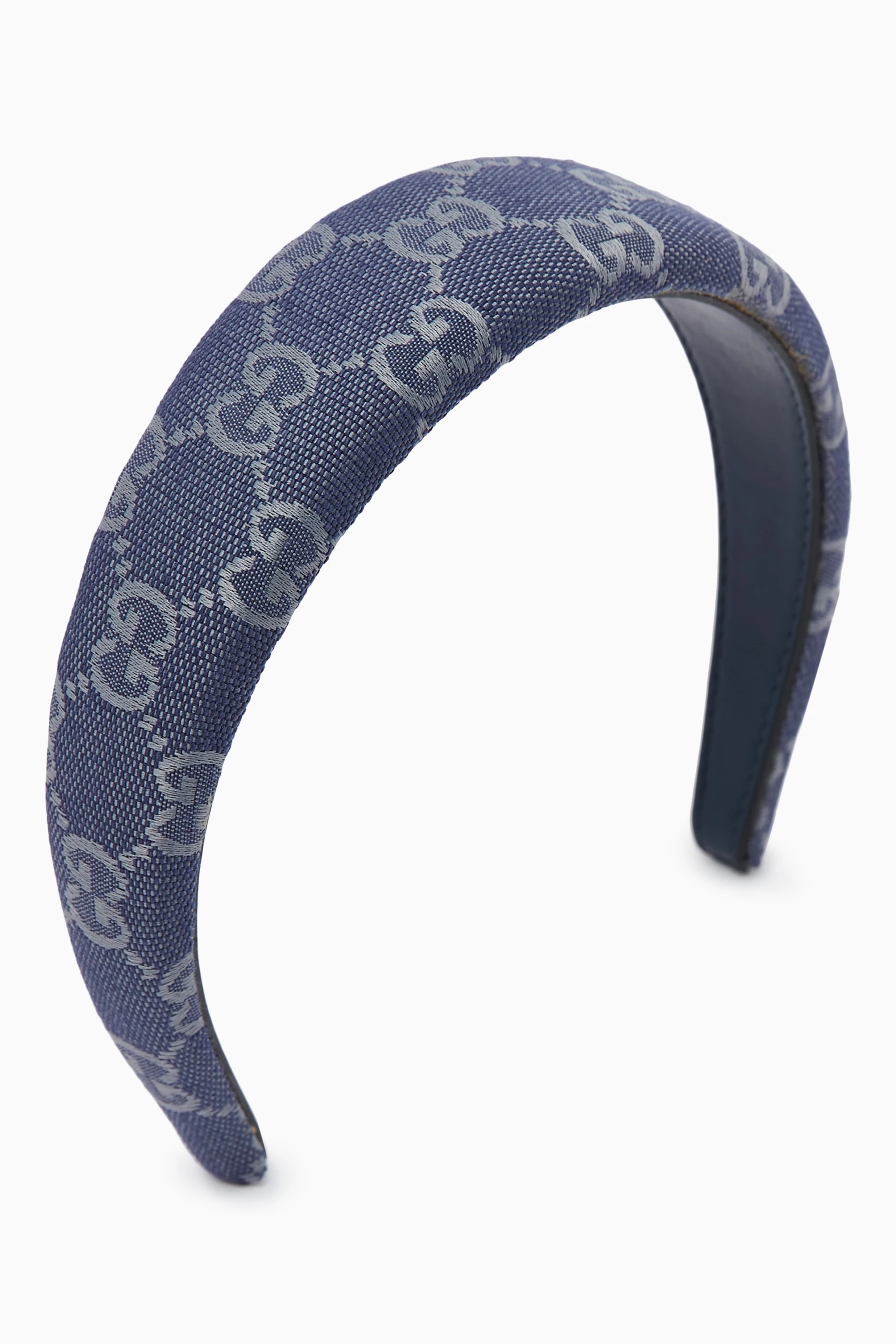 Buy Gucci Blue Hairband in GG Canvas for Women in Saudi Ounass