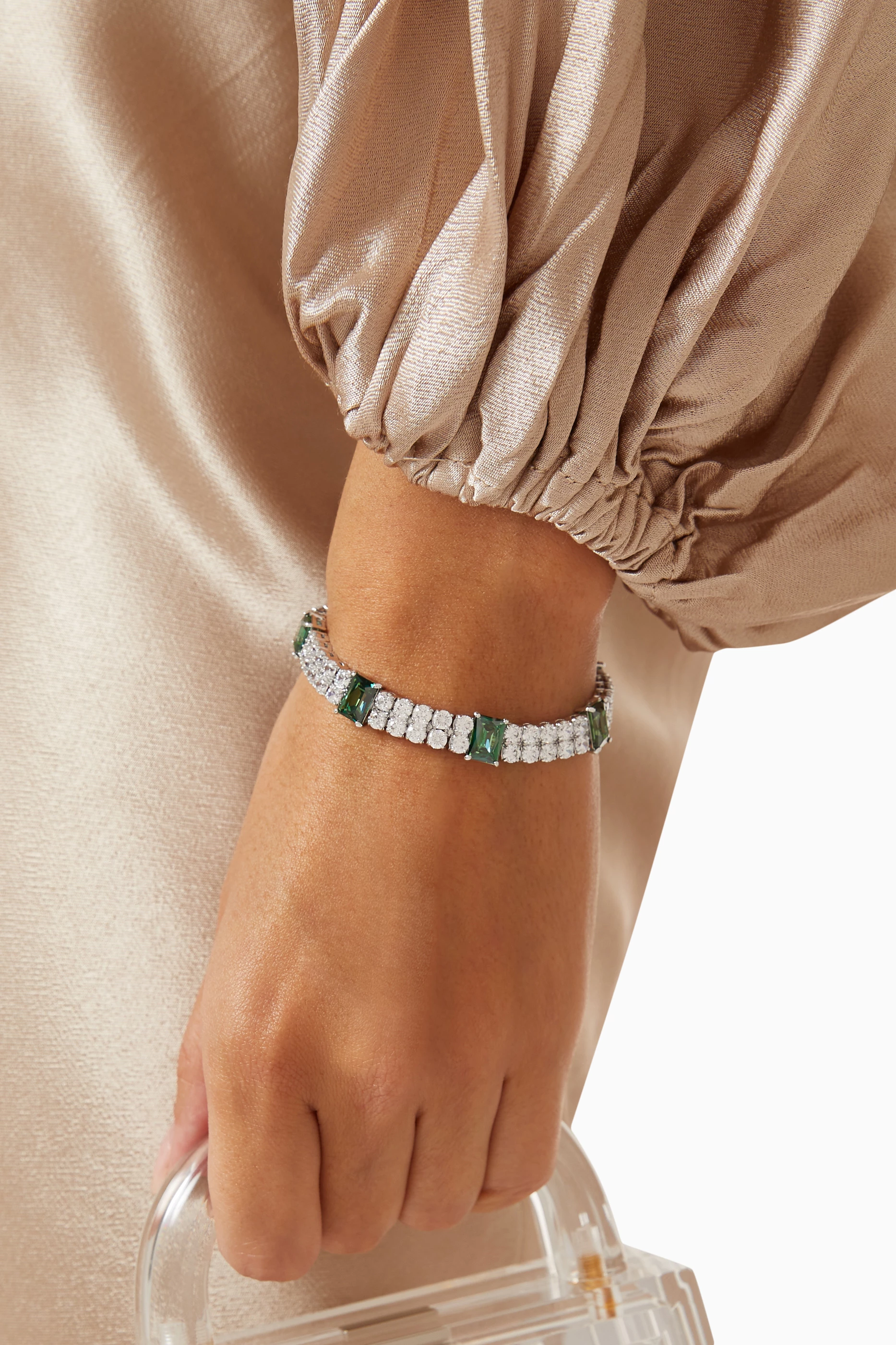 Tennis online bracelet green