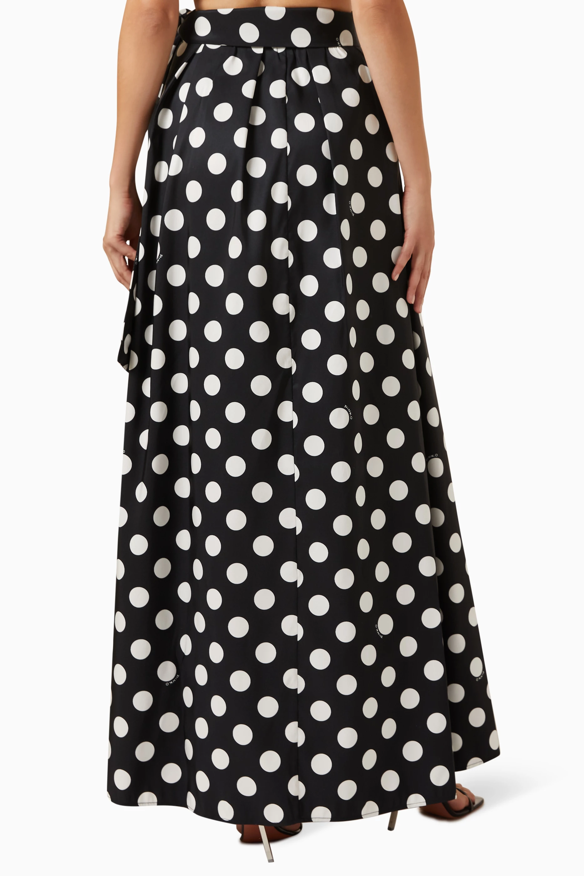 Spotted maxi hot sale skirt