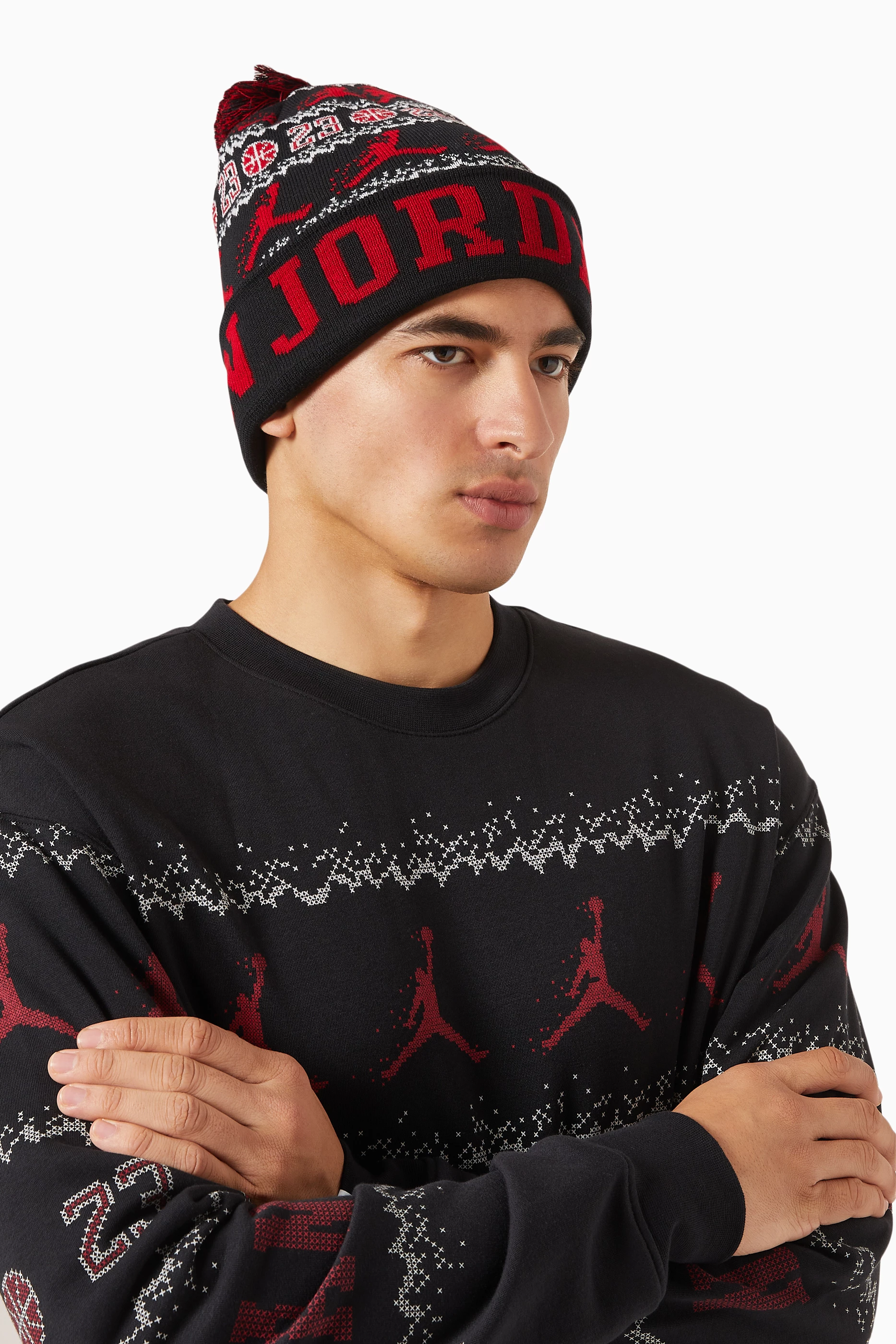 Jordan beanie with pom hotsell