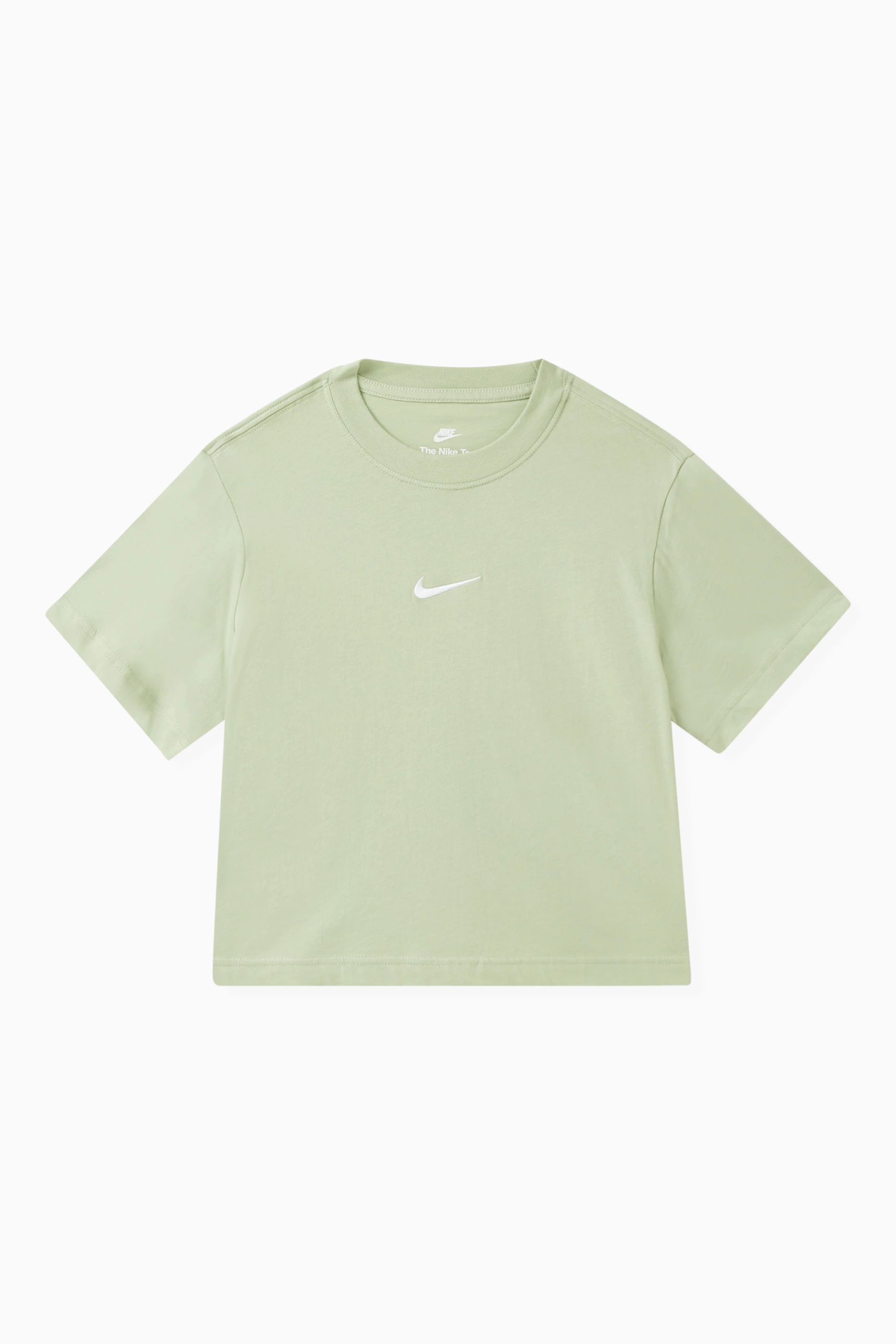 Buy Nike Green Sportswear Boxy T shirt in Cotton jersey for Girls