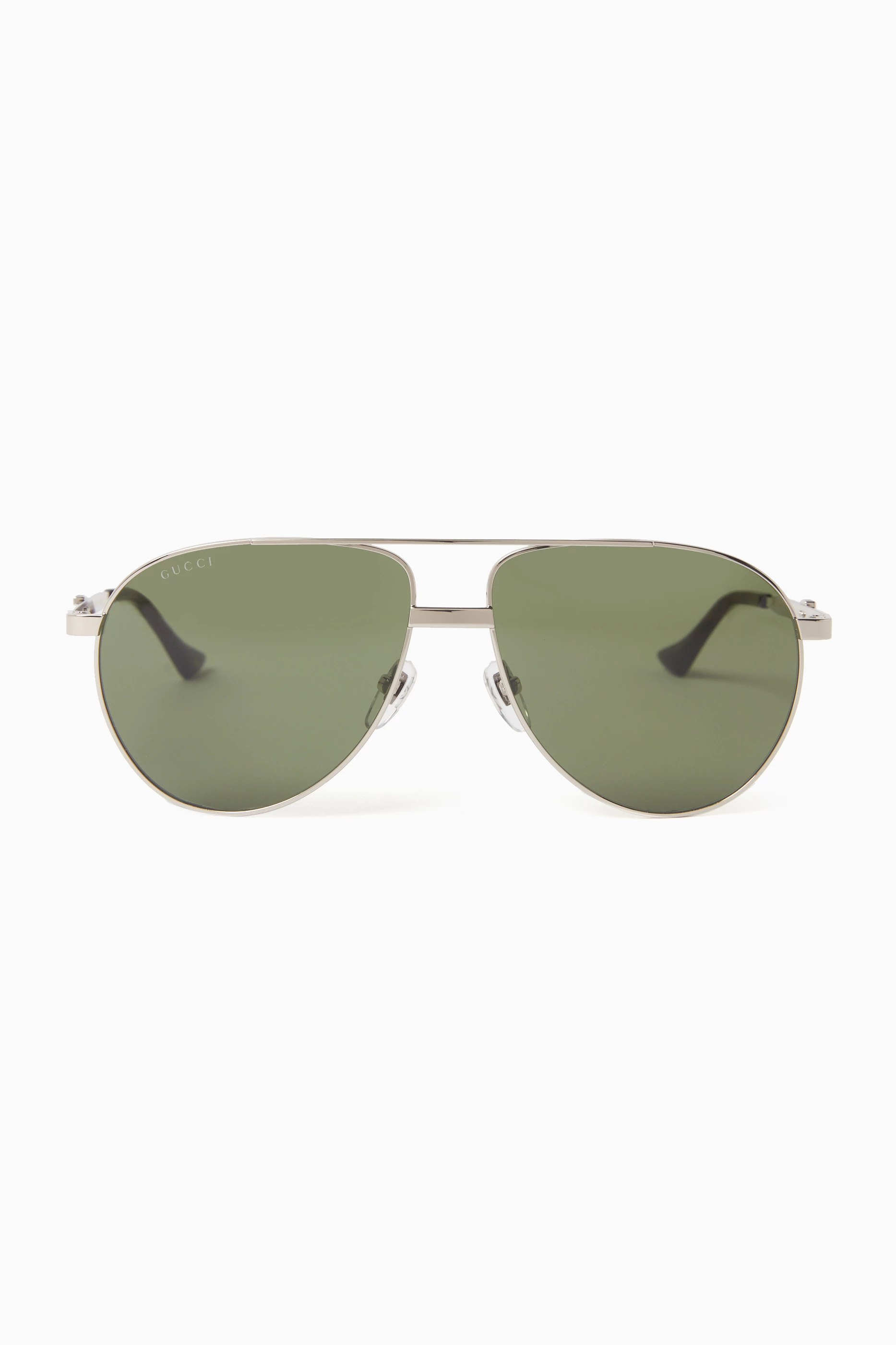 Gucci green aviator top sunglasses