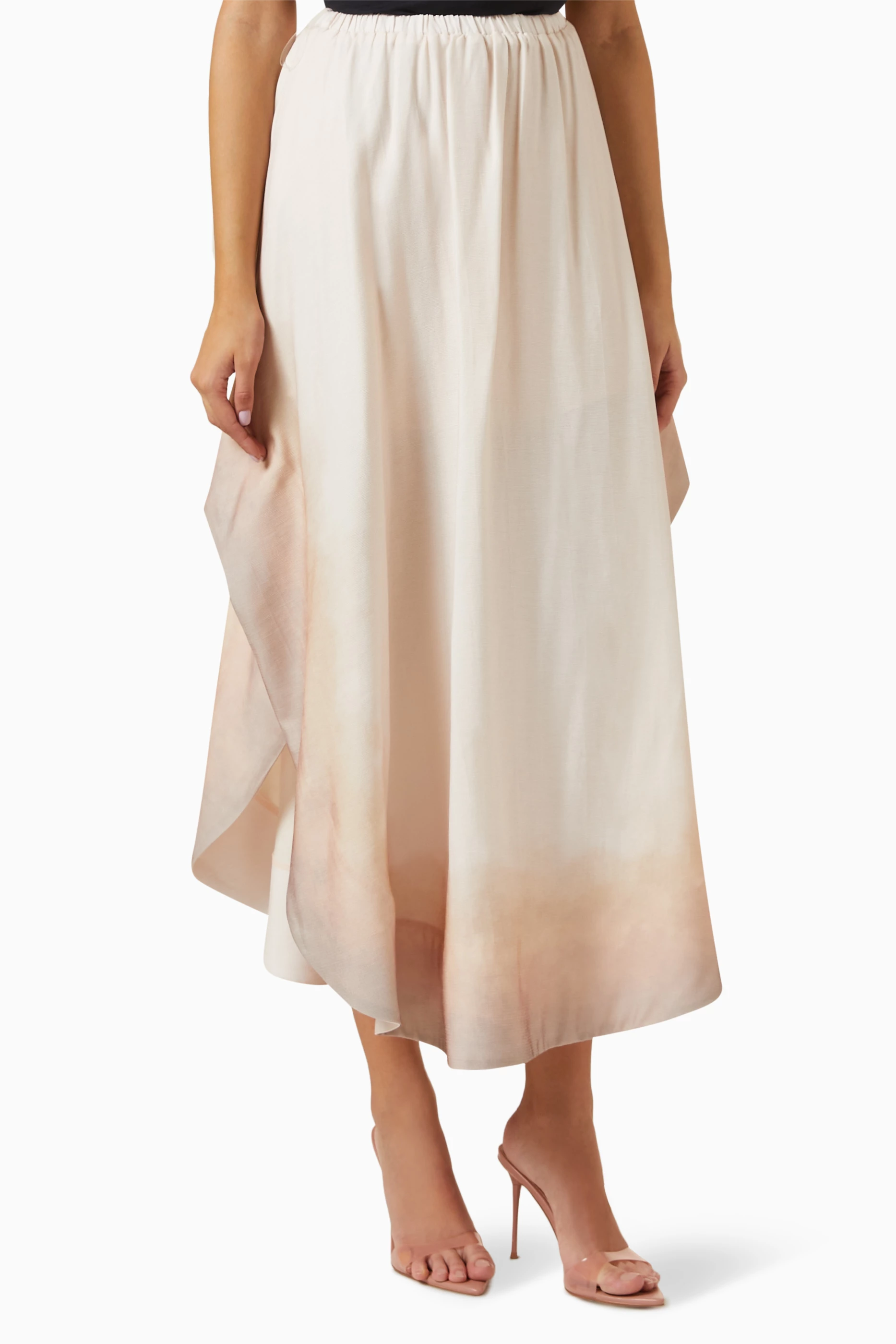 Iridessa high low skirt cheap blush