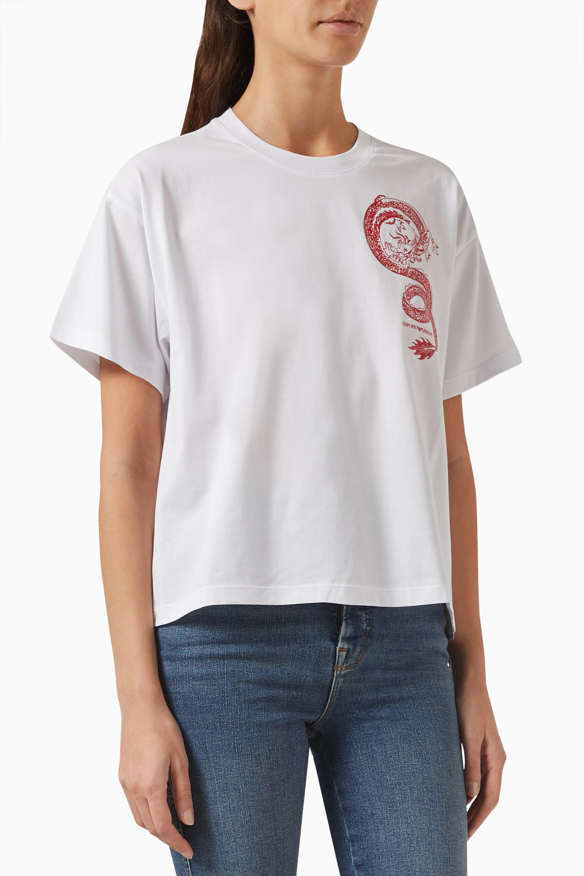 Armani white deals shirt women