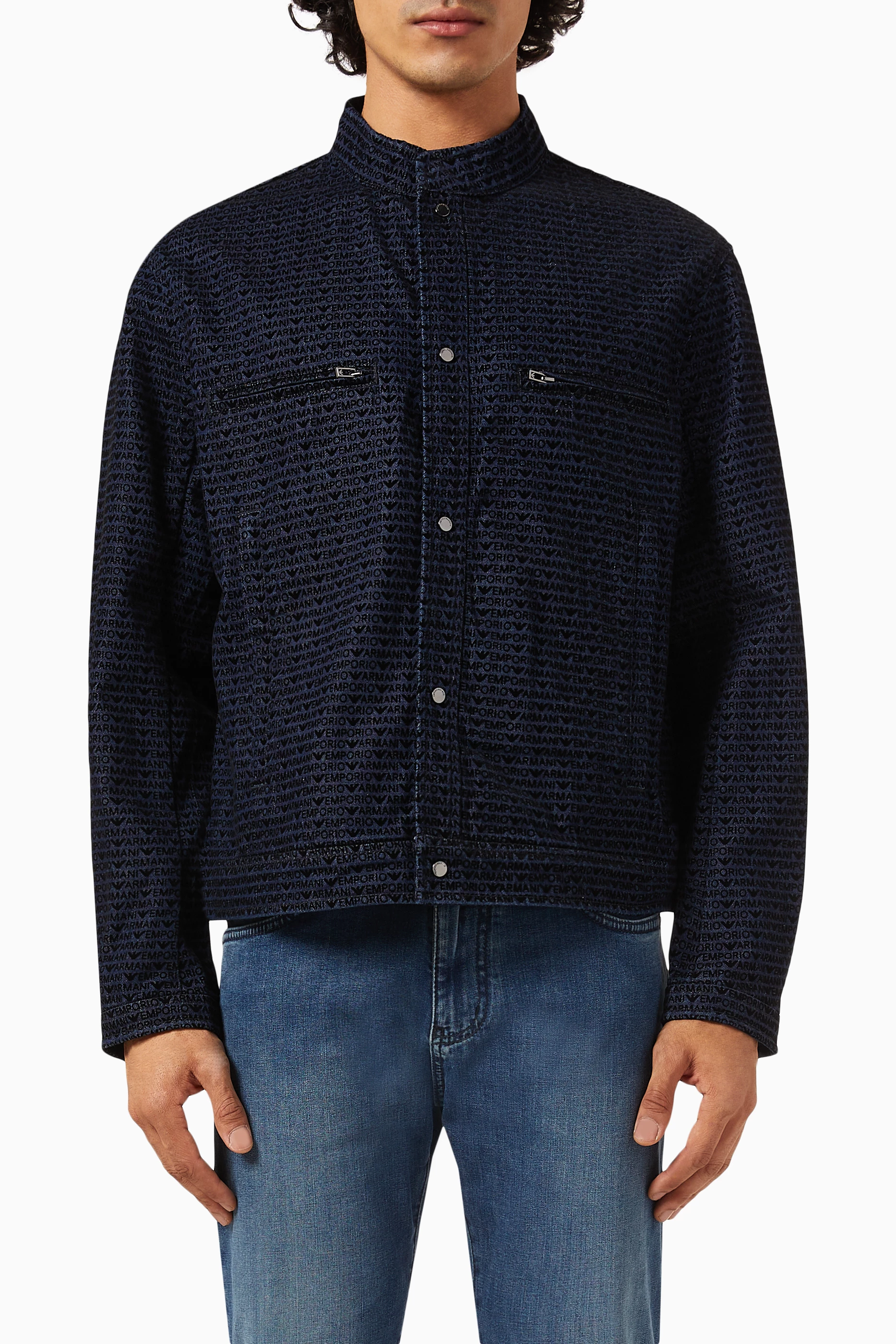 Emporio armani denim jacket outlet