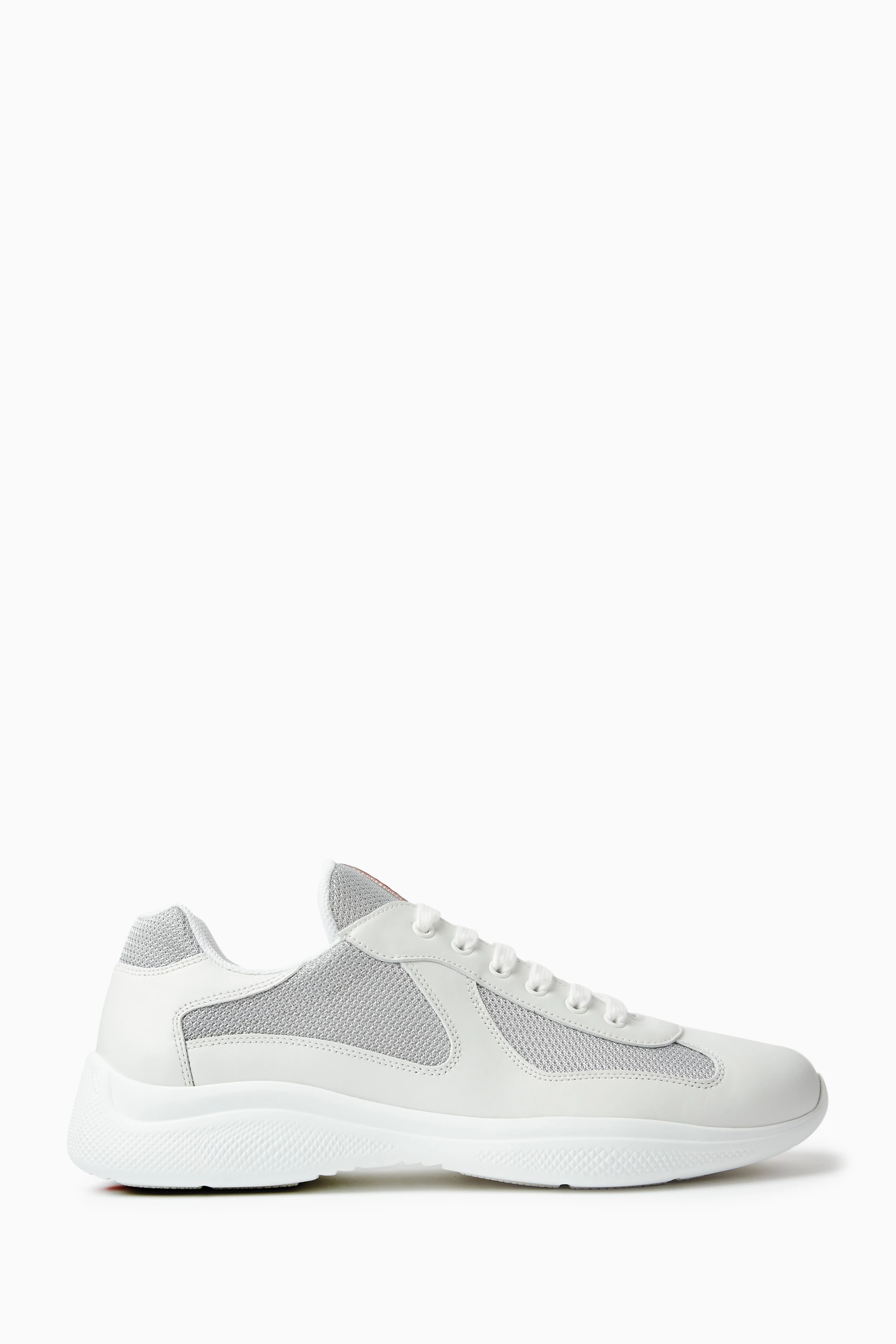 Buy Prada White America s Cup Sneakers in Leather for Men in Saudi
