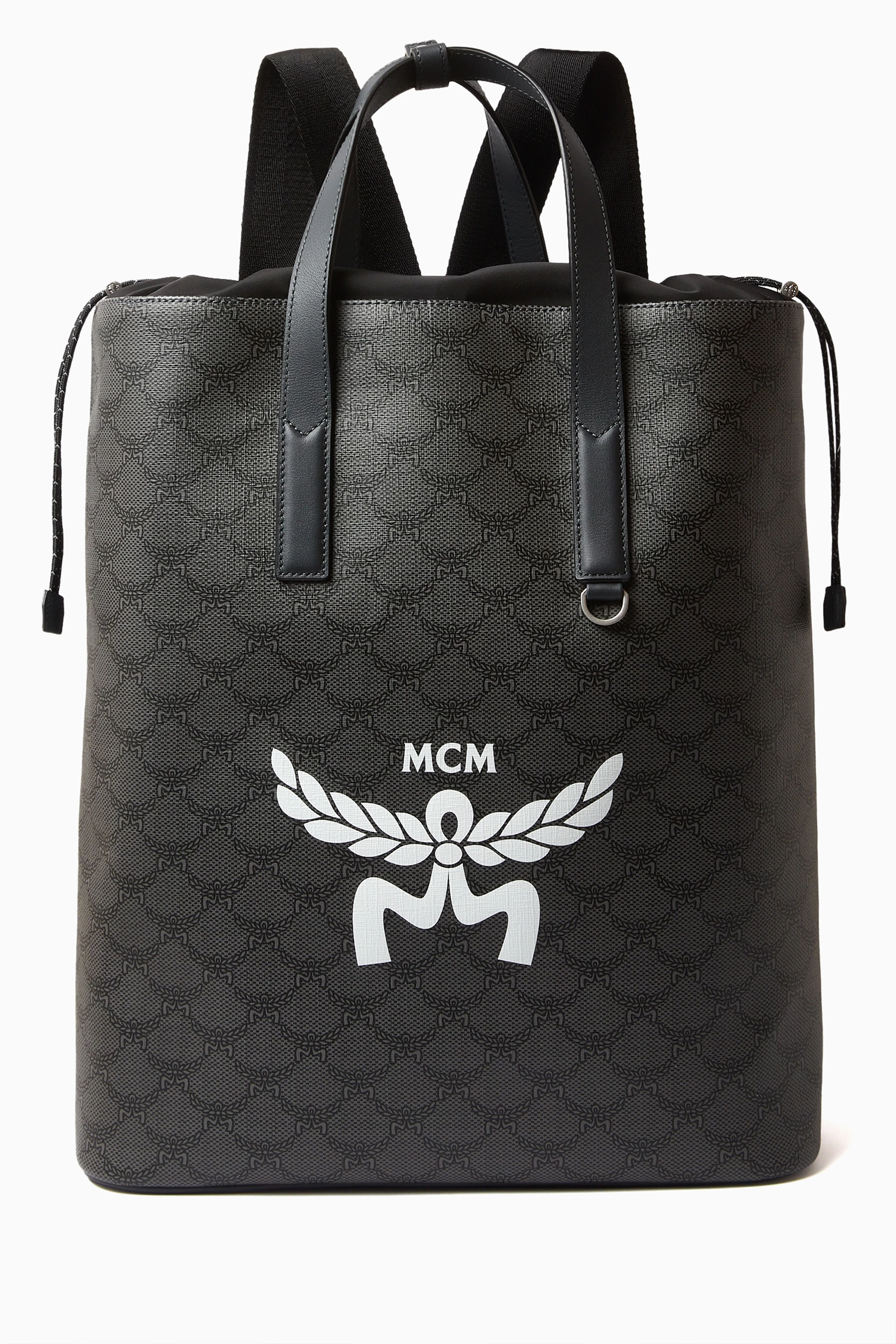 Grey online mcm purse