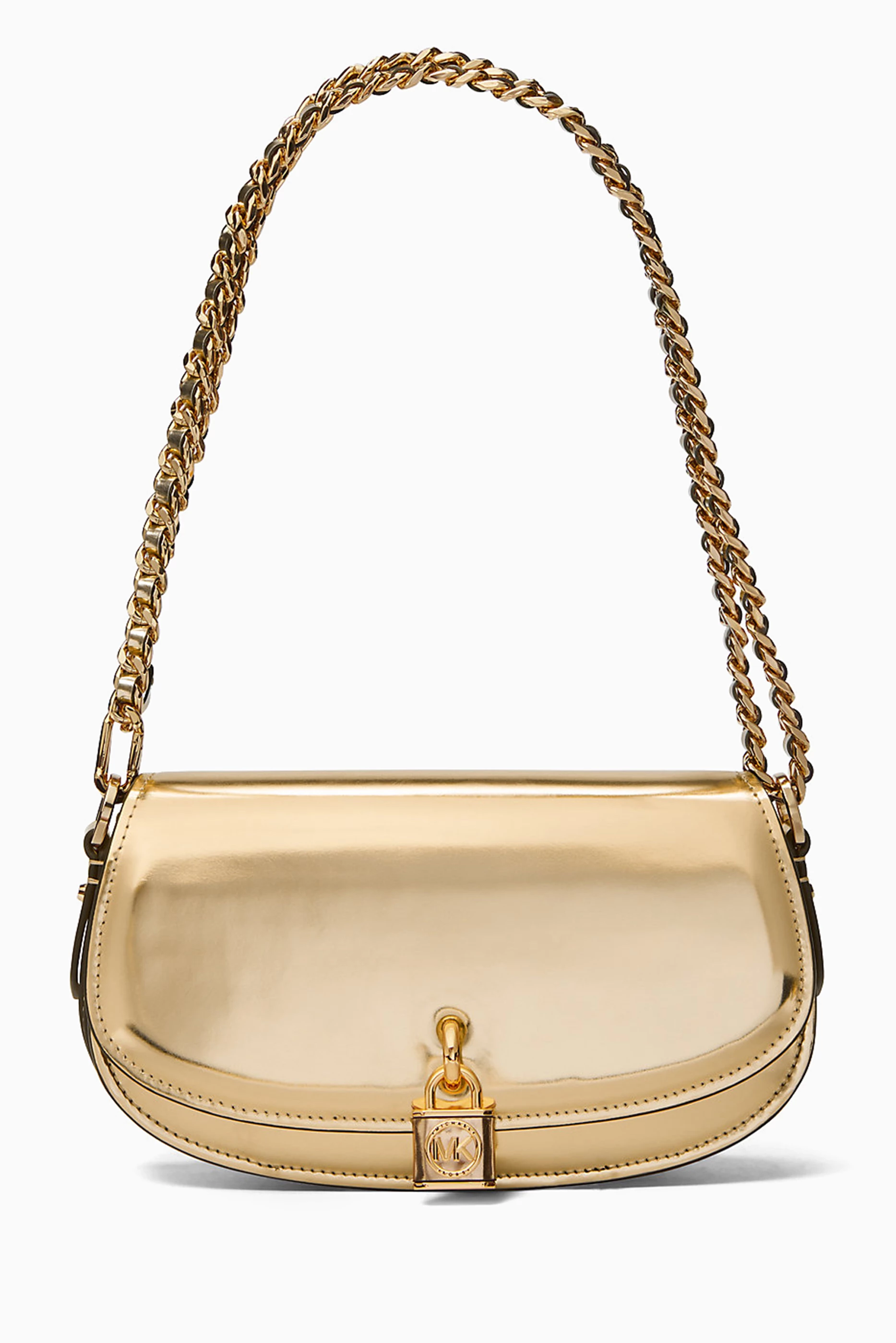 Michael kors gold shoulder bag top