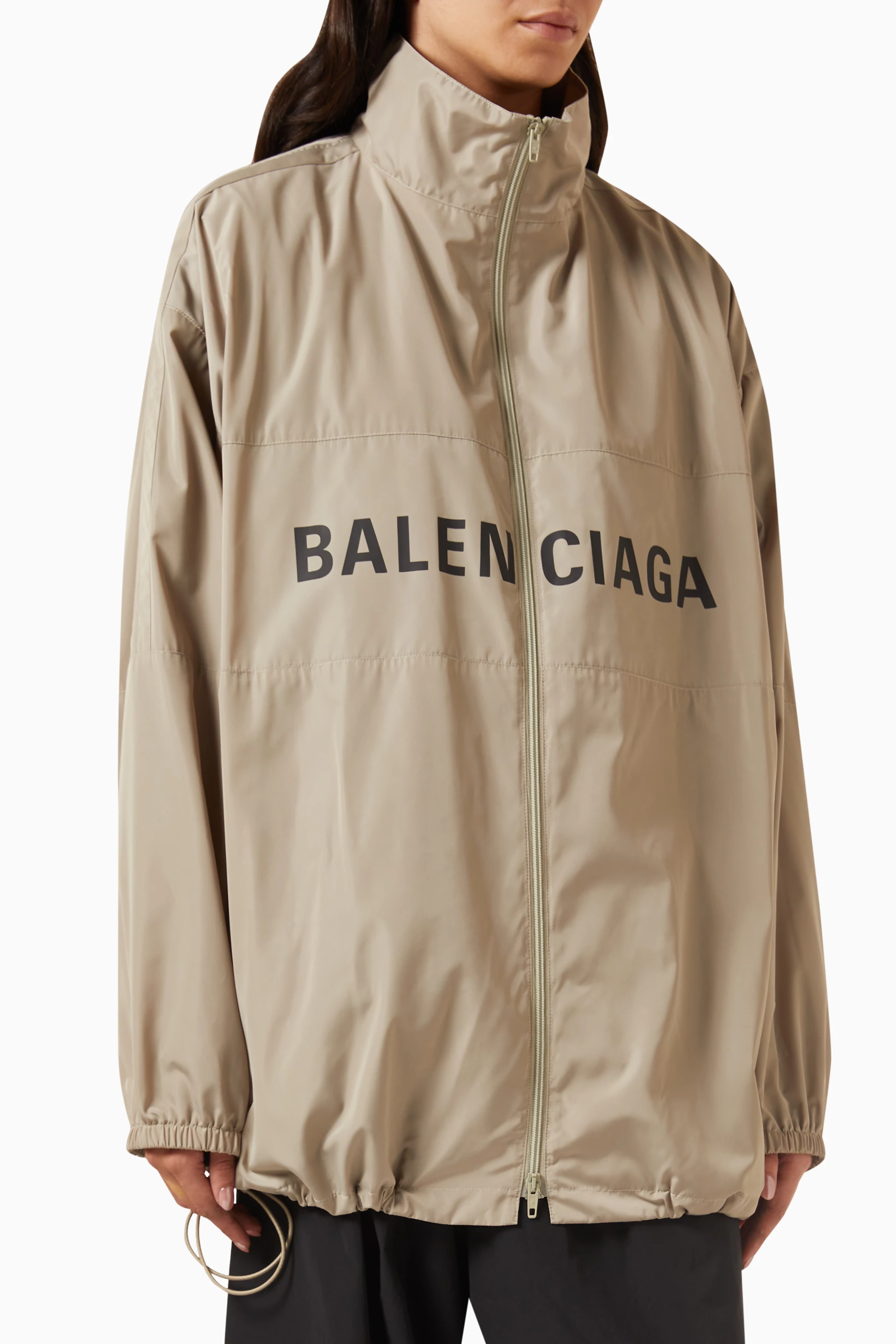 Balenciaga windbreaker 2025 mens brown