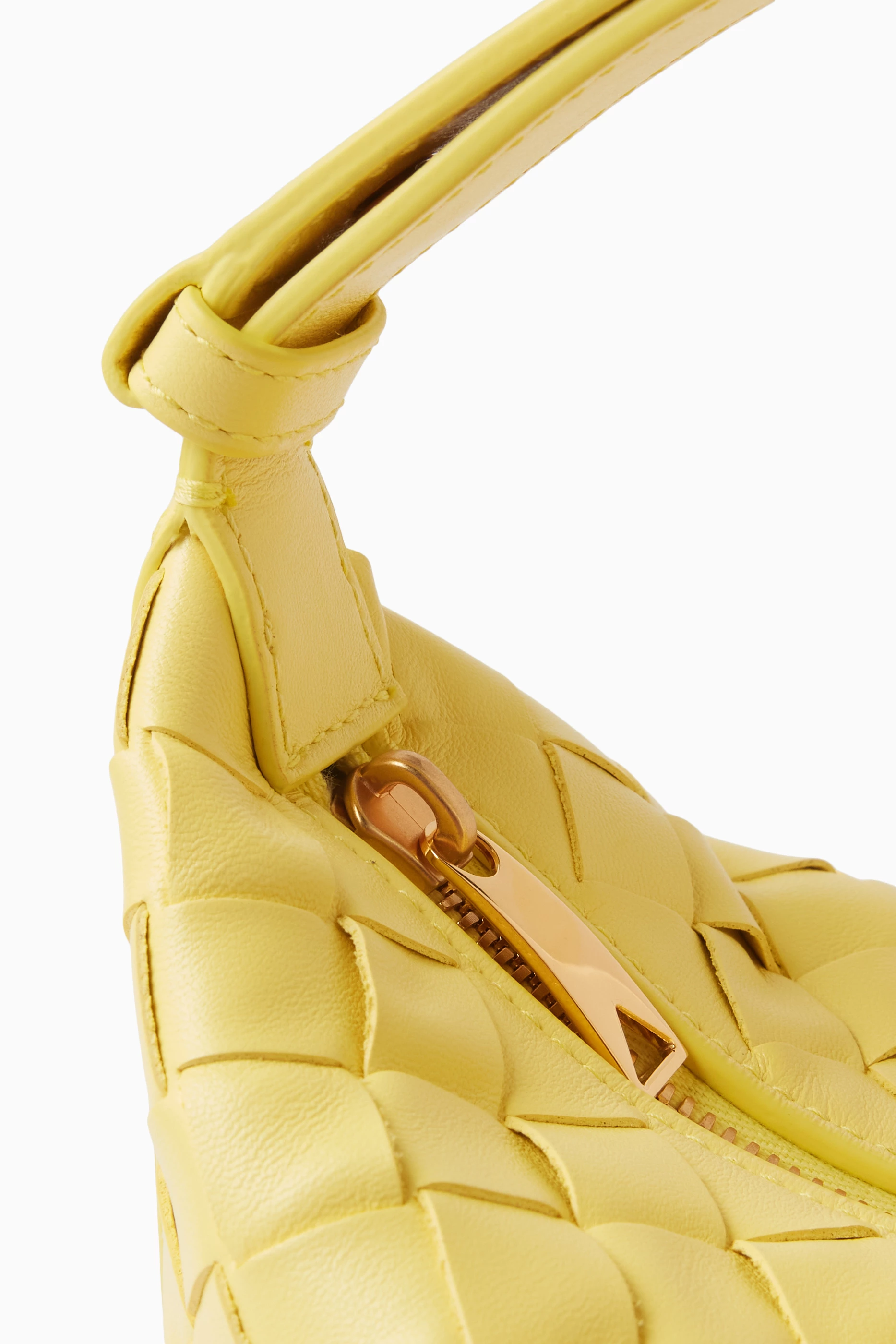 Buy Bottega Veneta Yellow Candy Wallace Shoulder Bag in