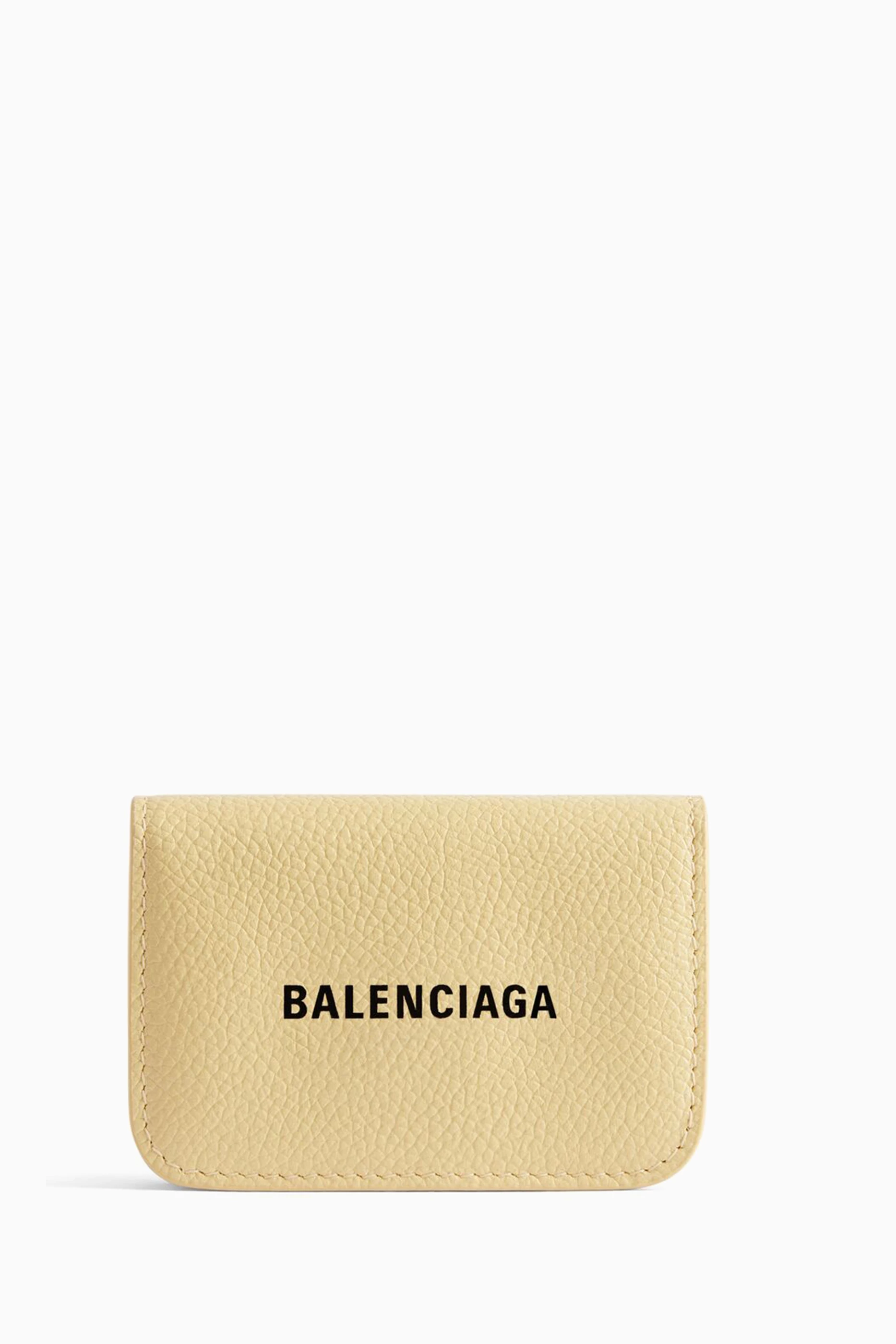 Balenciaga yellow wallet discount