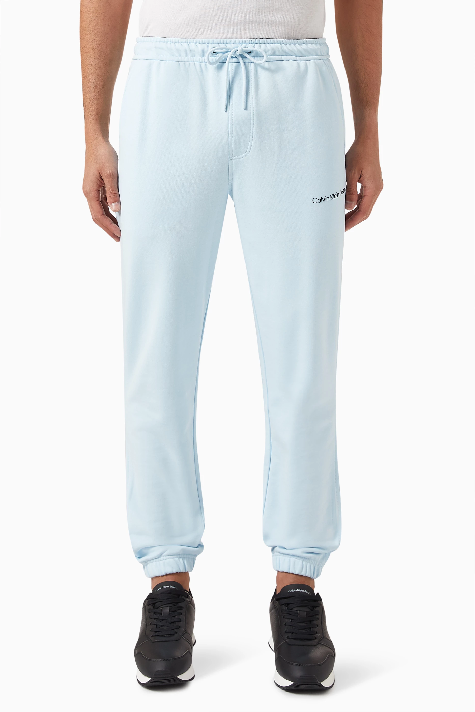 Buy Calvin Klein Jeans Blue Institutional Logo Sweatpants in Terry