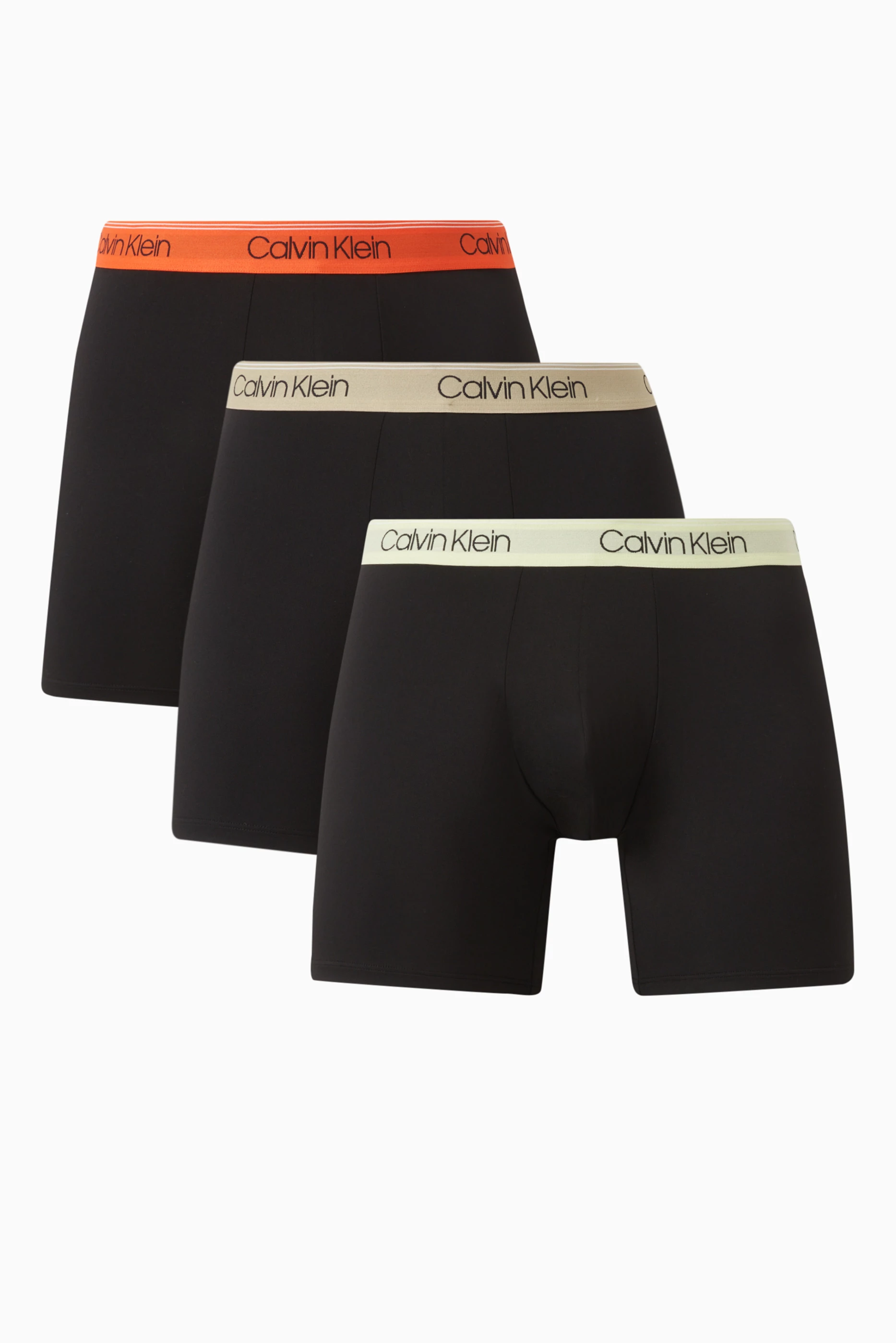 Buy Calvin Klein Black Logo Boxer Briefs in Stretch Cotton, Set of 3 for  Men in Saudi