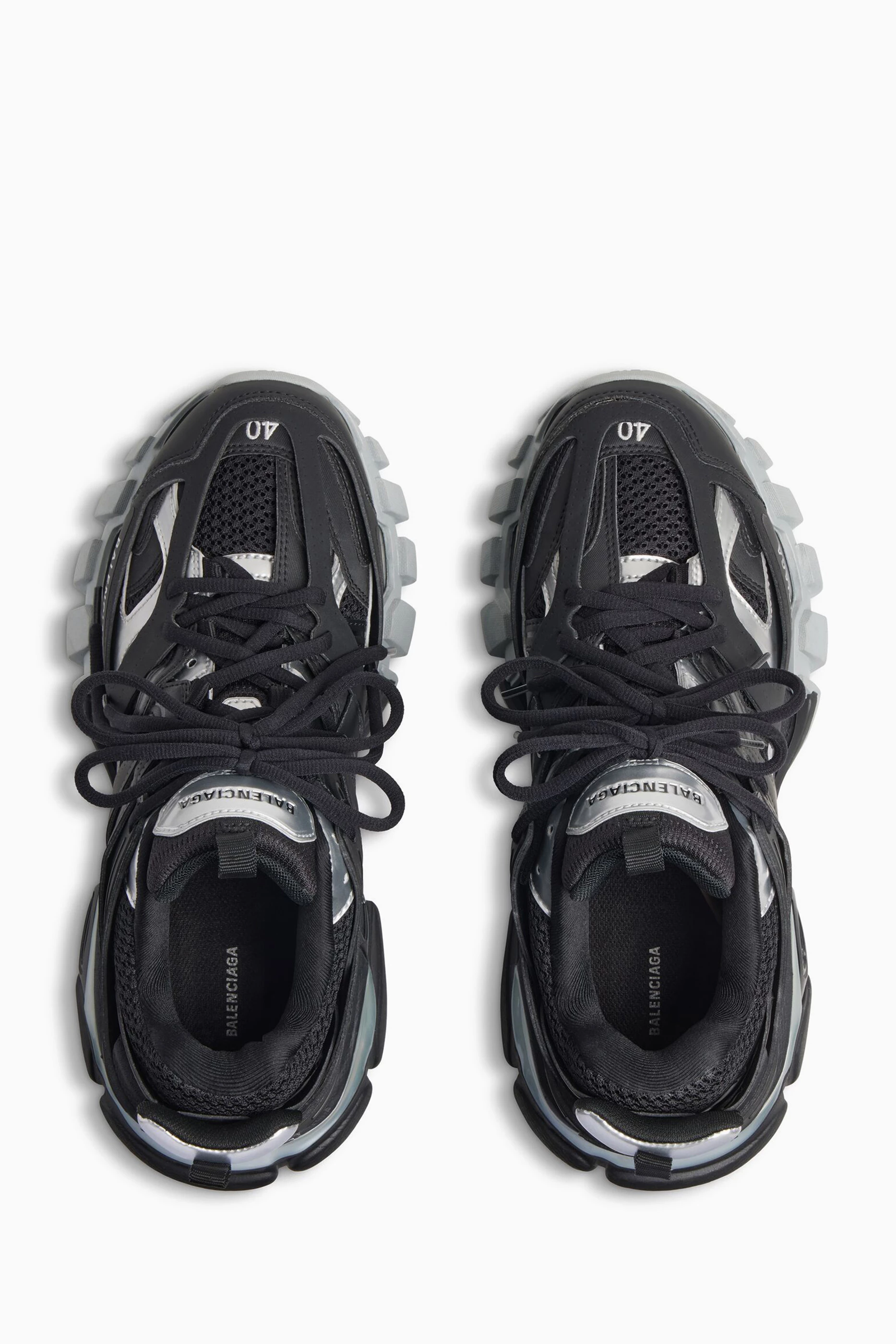 Black balenciaga track women's sales