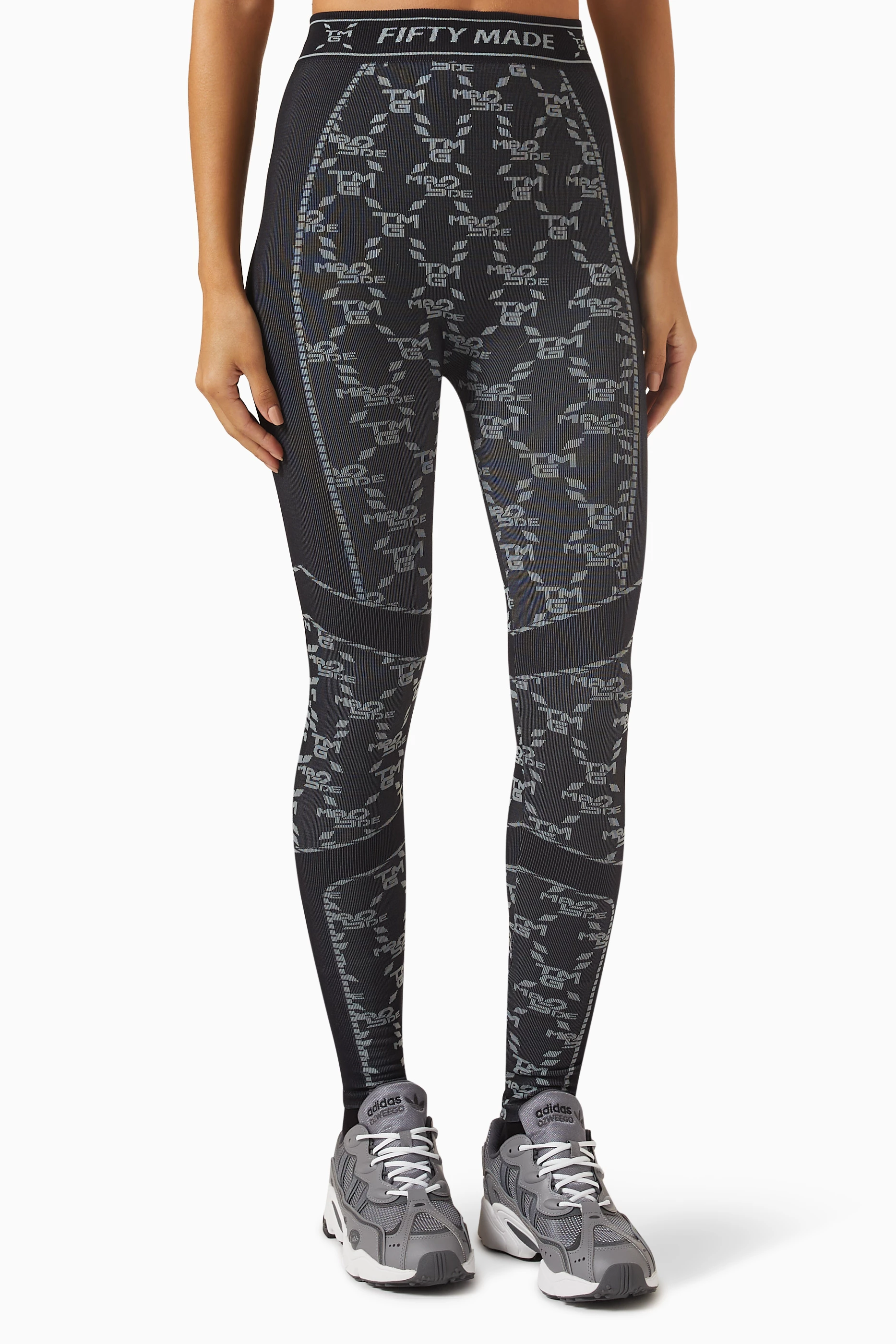 Black Monogram Leggings