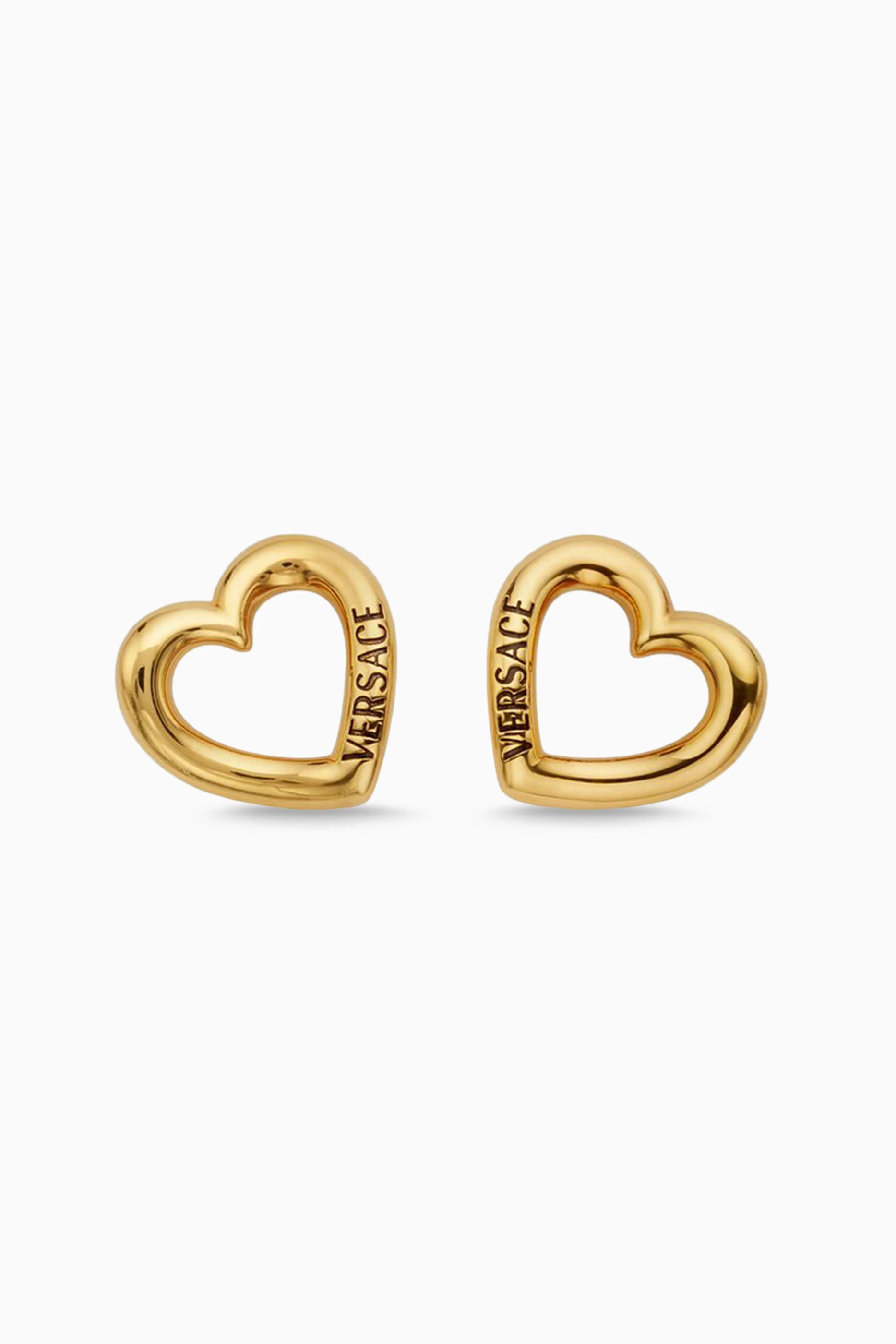 Versace heart hotsell earrings
