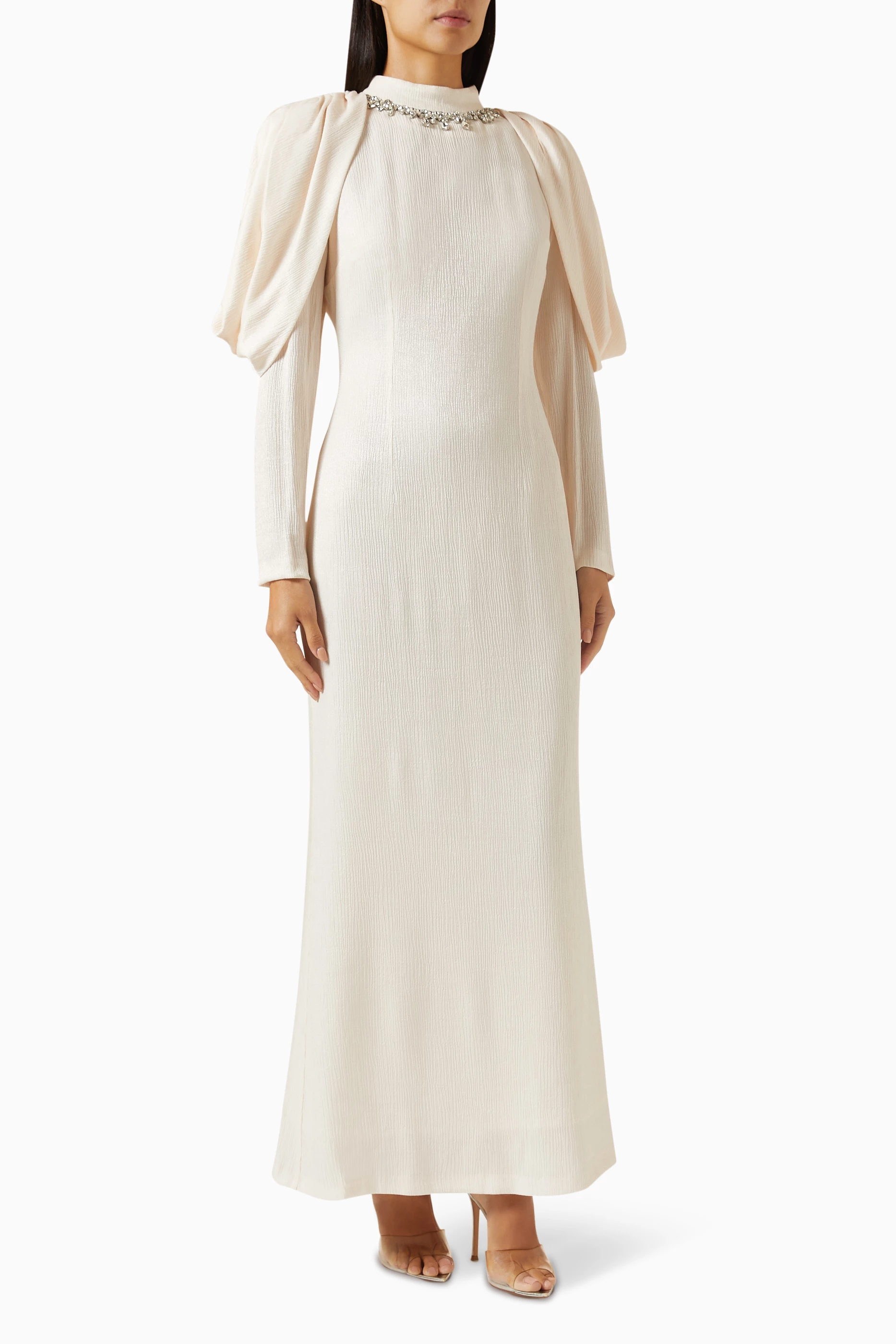 Beatrice embellished maxi wedding dress clearance