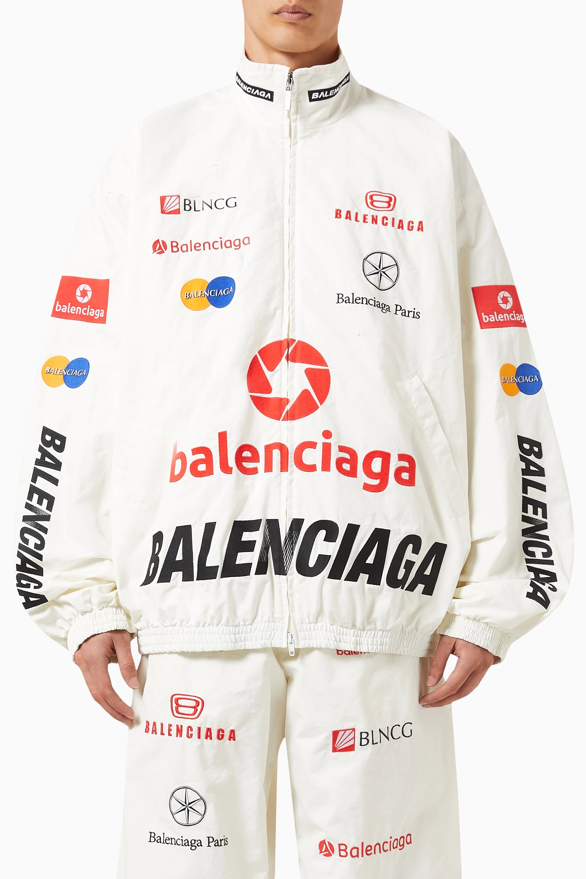 Balenciaga jacket clearance white