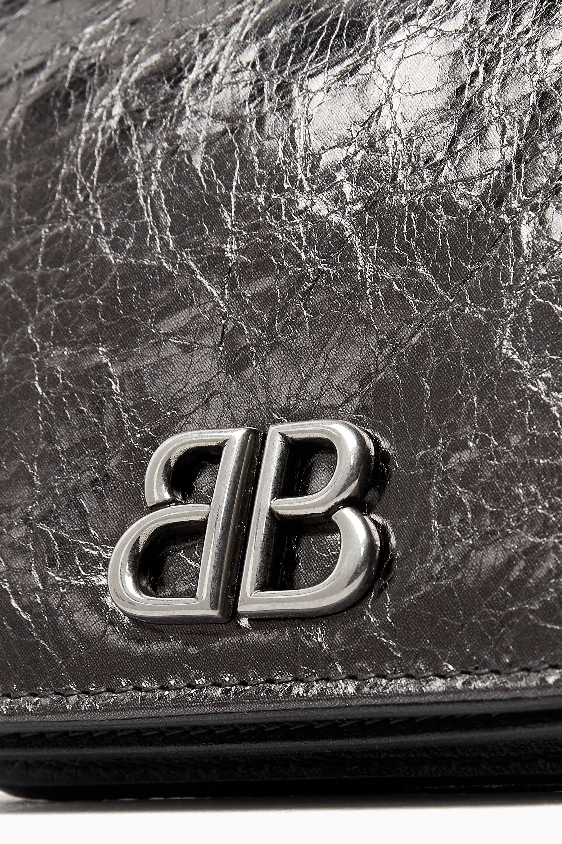 Balenciaga bb reporter online chain leather wallet