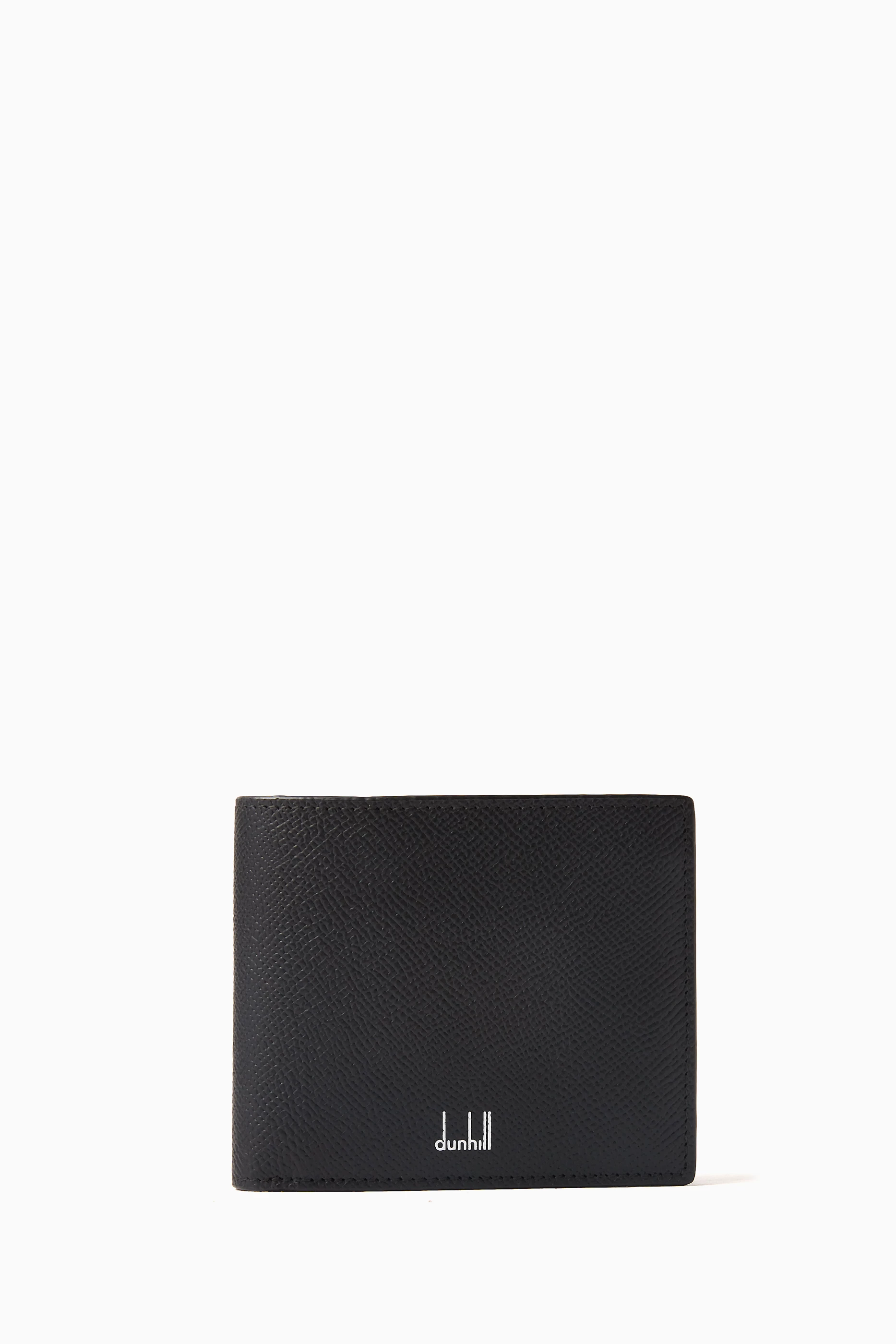 Buy Dunhill Black Cadogan 8cc Billfold Wallet in Full grain Calf