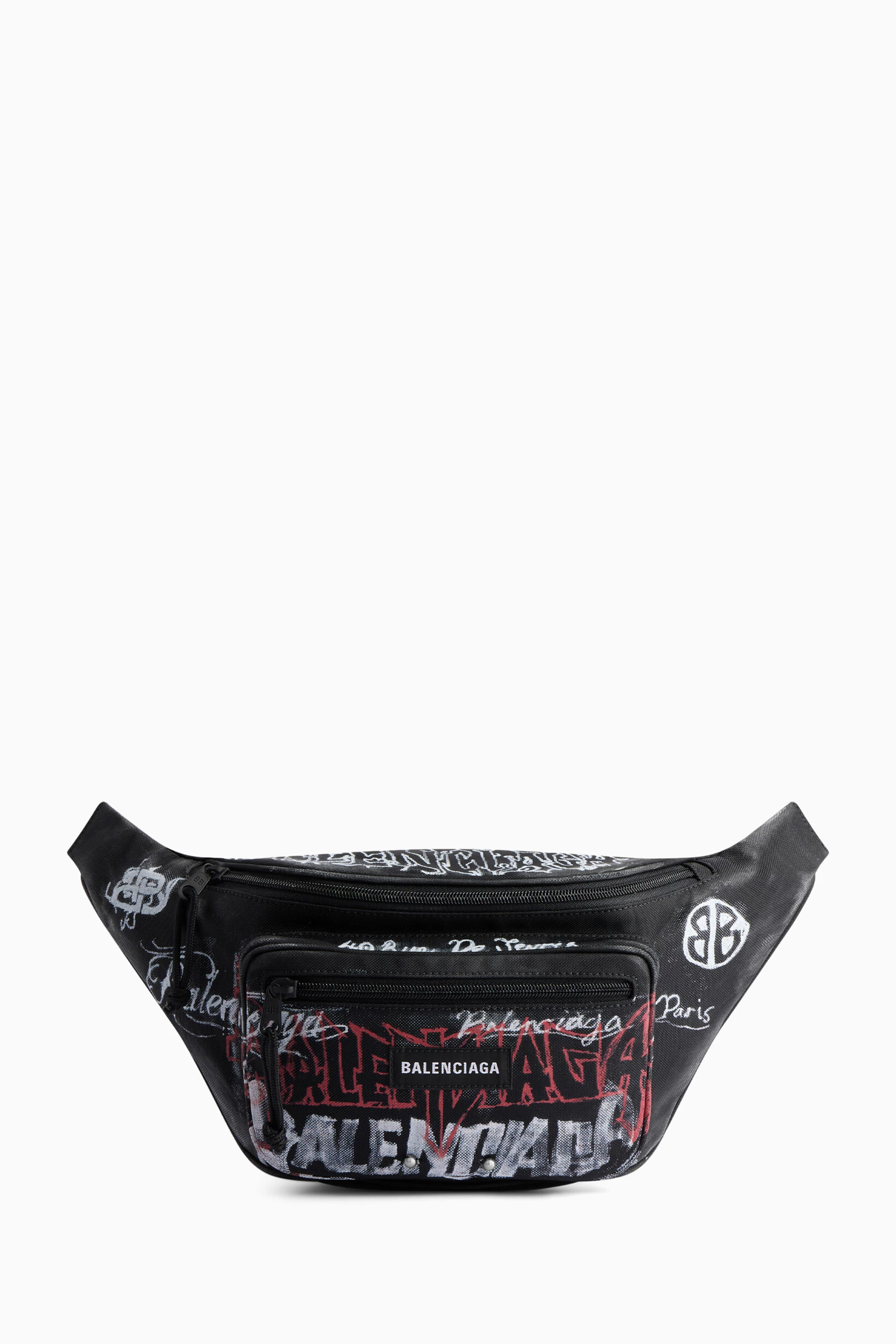 Balenciaga explorer best sale belt bag graffiti