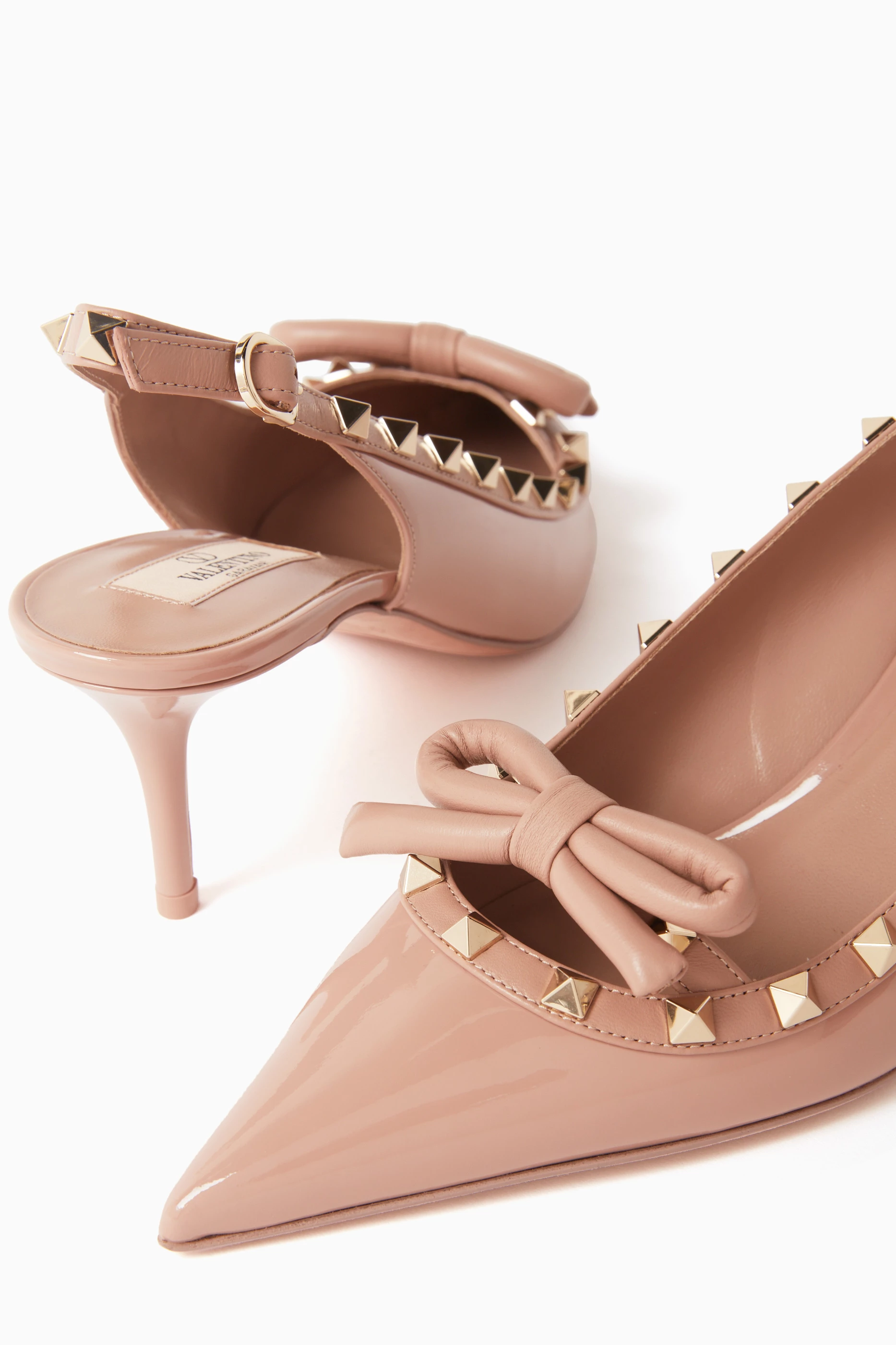 Valentino rockstud slingback top pumps
