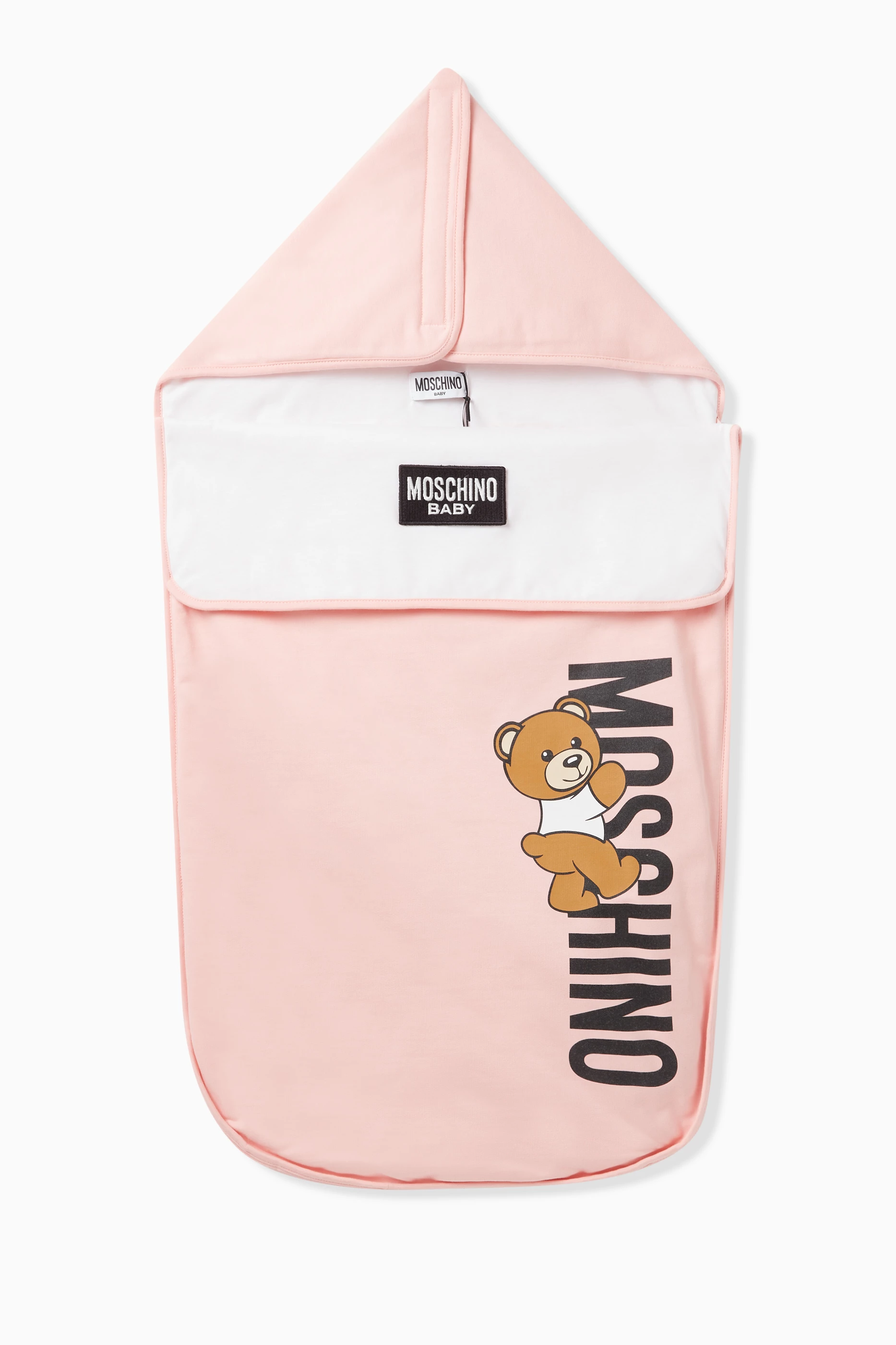 Pink moschino baby bag top